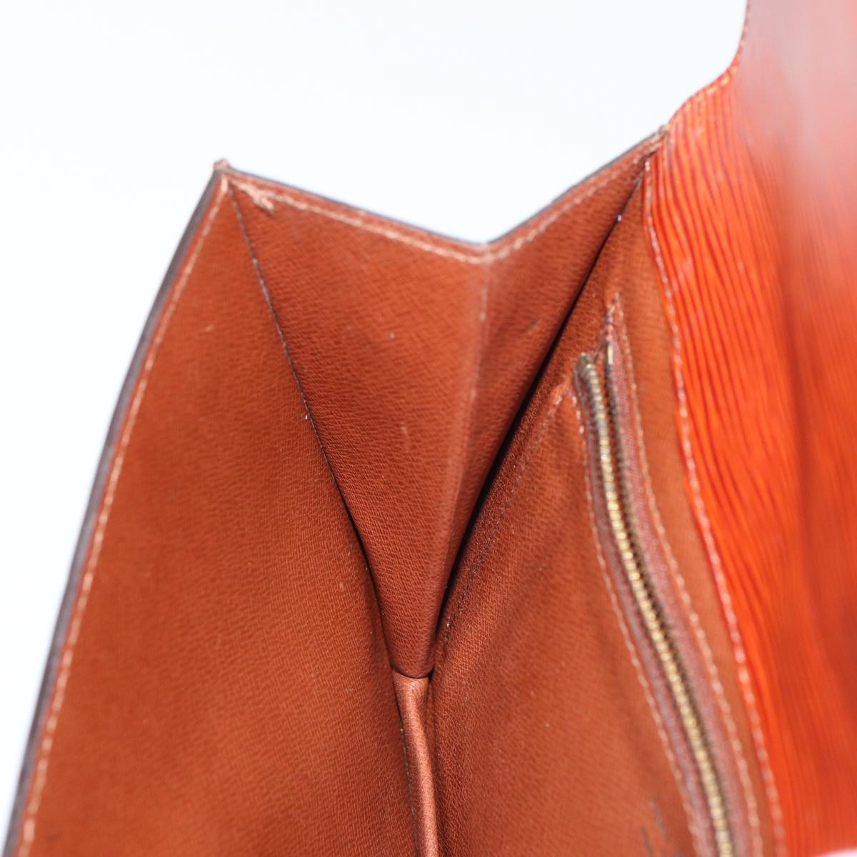 LOUIS VUITTON Epi Montaigne 23 Clutch Bag Brown M52663 LV 78947