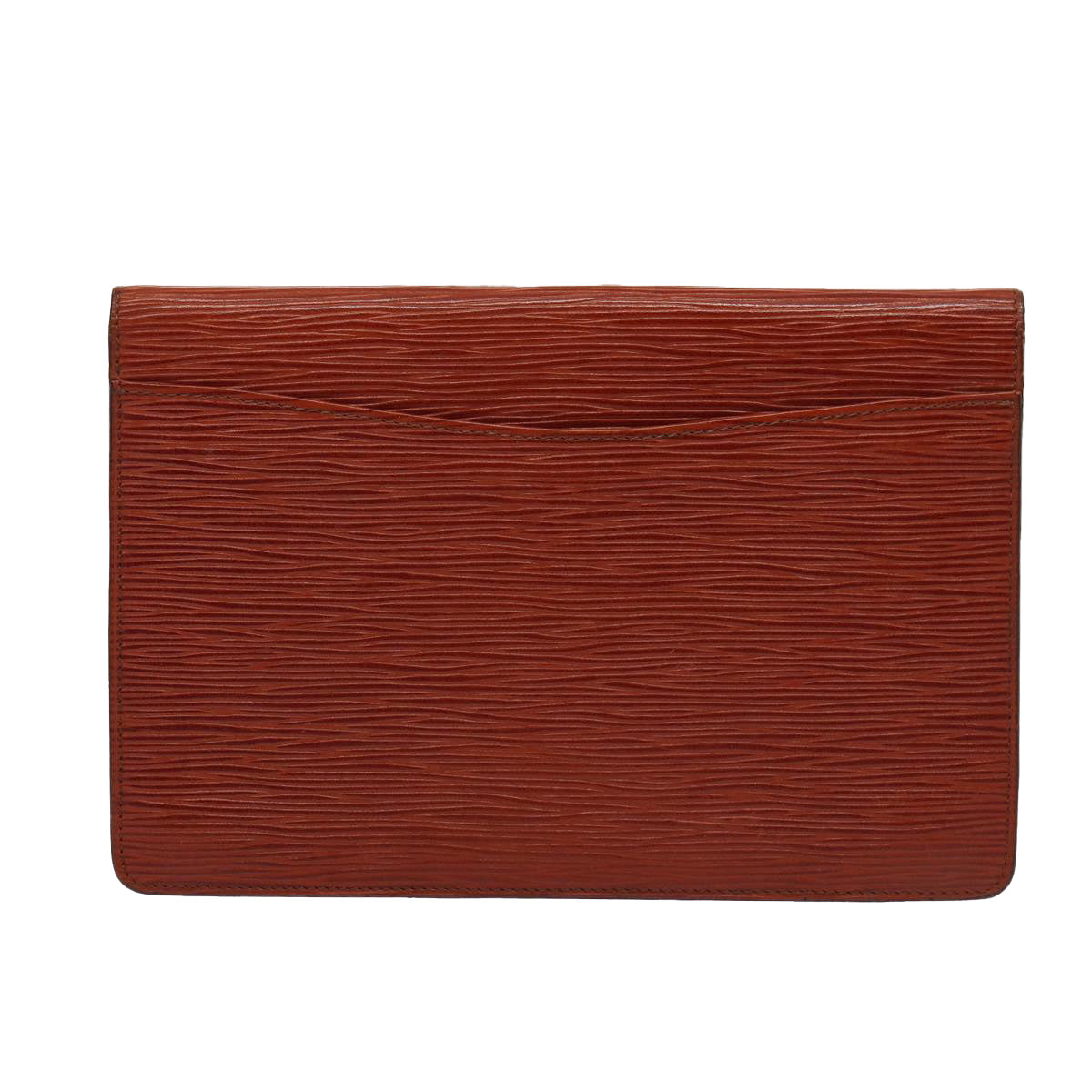 LOUIS VUITTON Epi Montaigne 23 Clutch Bag Brown M52663 LV 78947