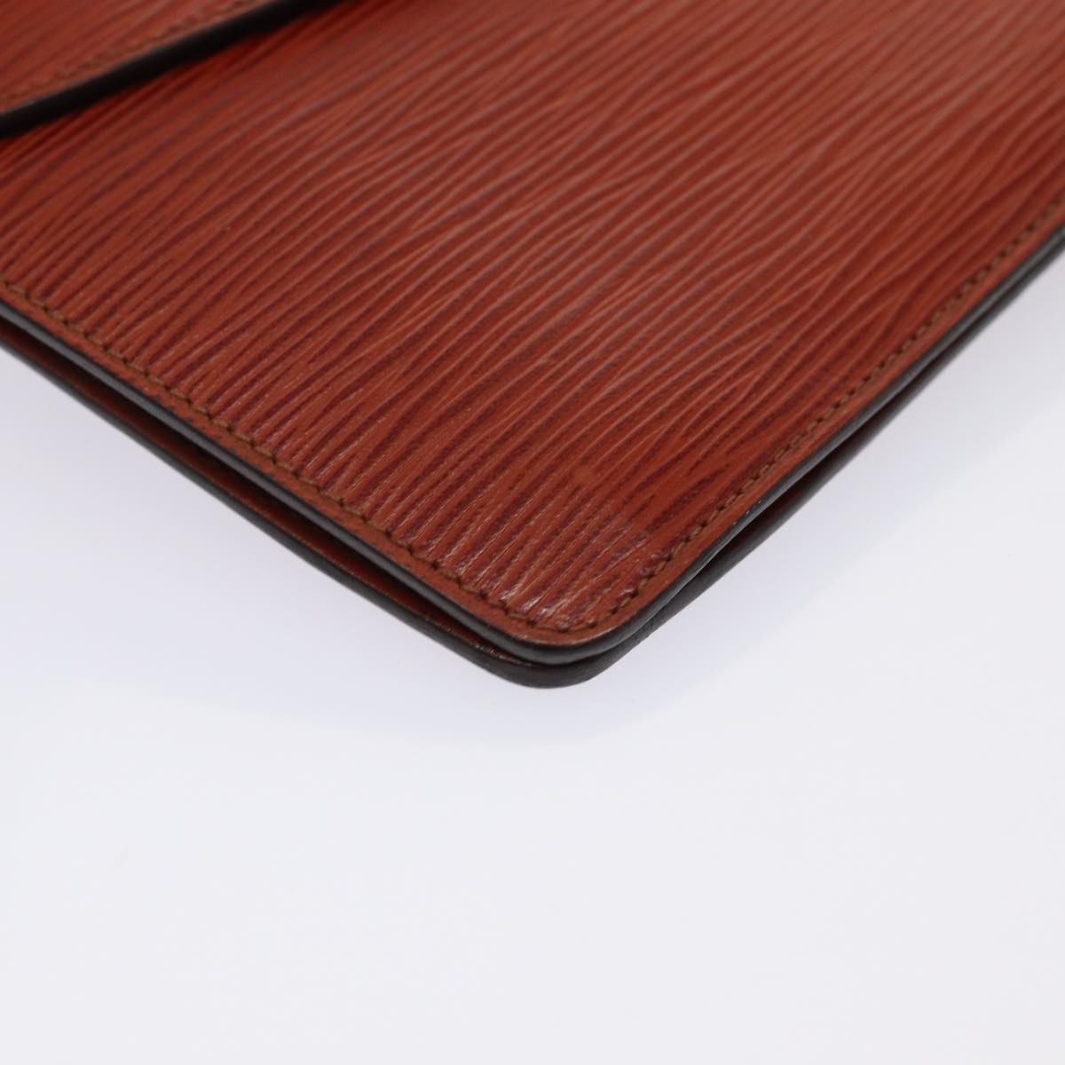LOUIS VUITTON Epi Montaigne 23 Clutch Bag Brown M52663 LV 78947