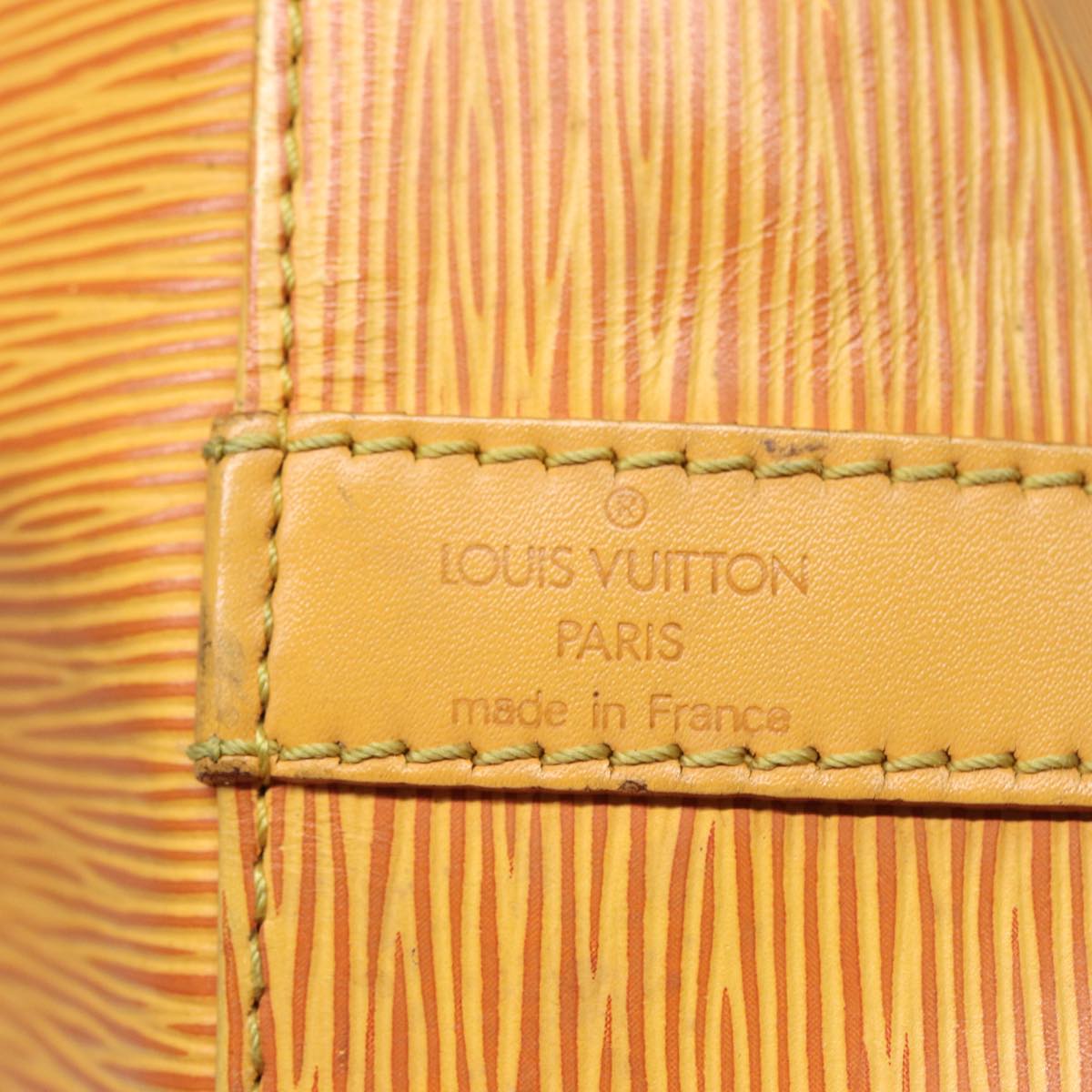 LOUIS VUITTON Epi Petit Noe Shoulder Bag Tassili Yellow M44109 LV 78950