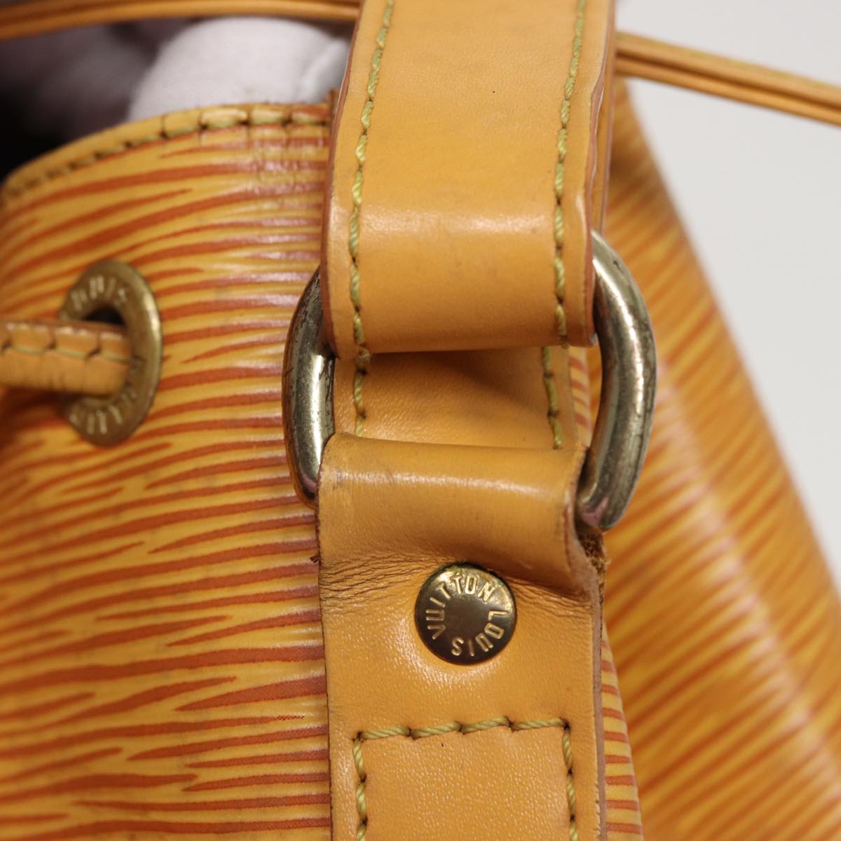 LOUIS VUITTON Epi Petit Noe Shoulder Bag Tassili Yellow M44109 LV 78950