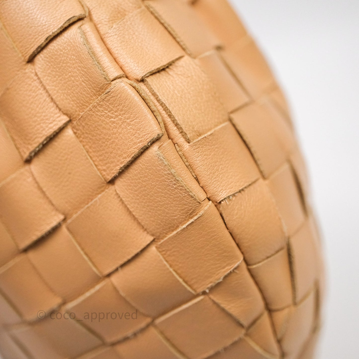 Bottega Veneta Mini Jodie Bag Intrecciato Beige Lambskin