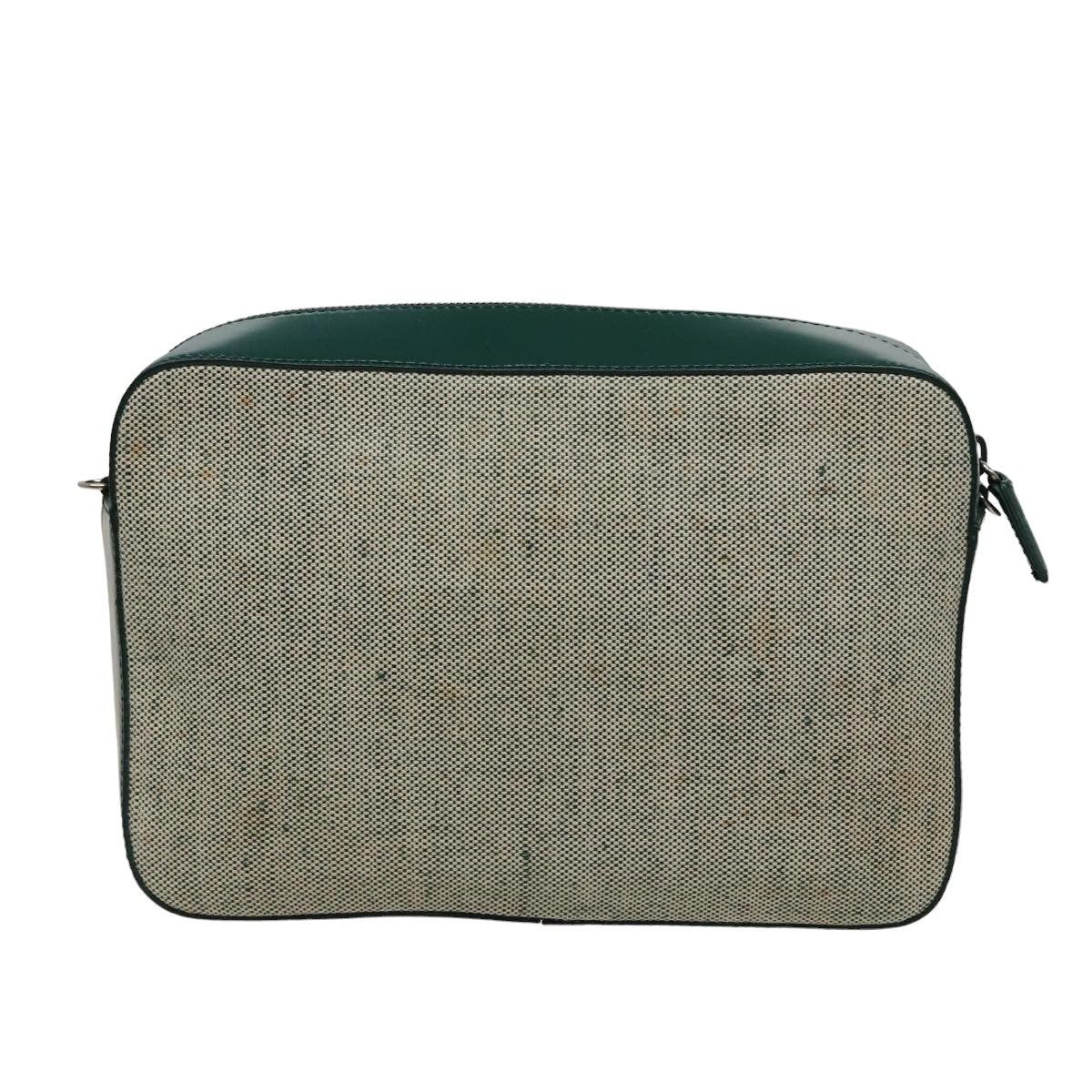 Luxury PradaShoulder Bag Canvas Leather Green 78960