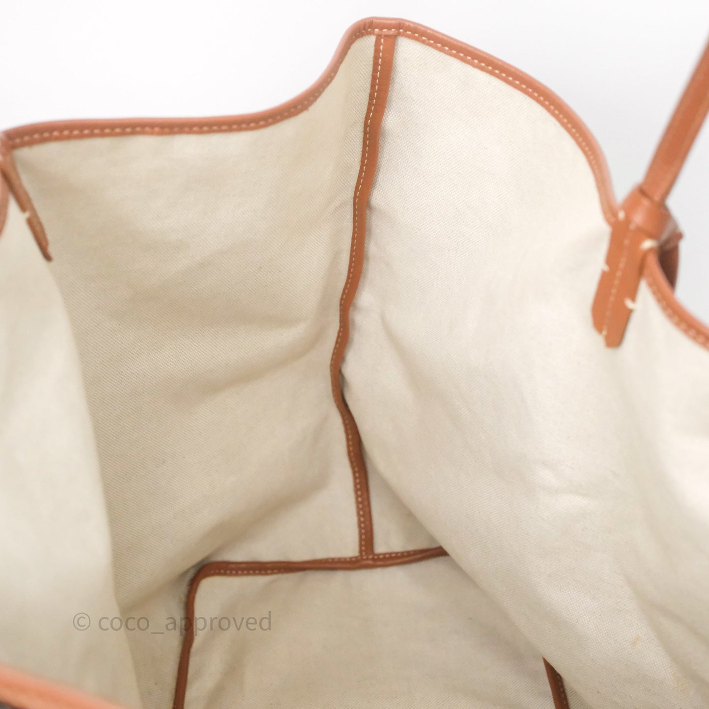 Goyard Saint Louis Tote Bag GM Black/Tan