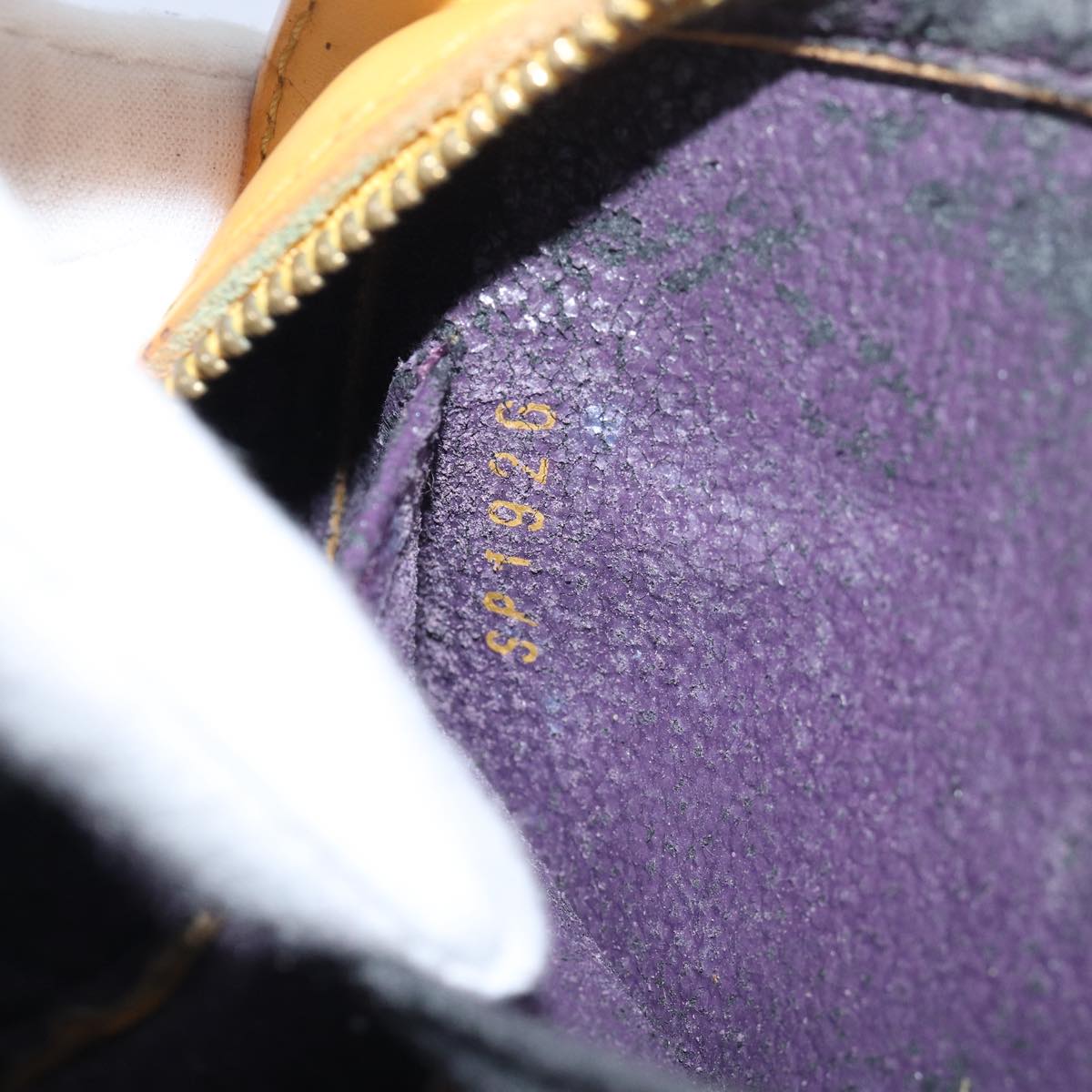 LOUIS VUITTON Epi Dauphine PM Pouch Yellow M48449 LV 78968
