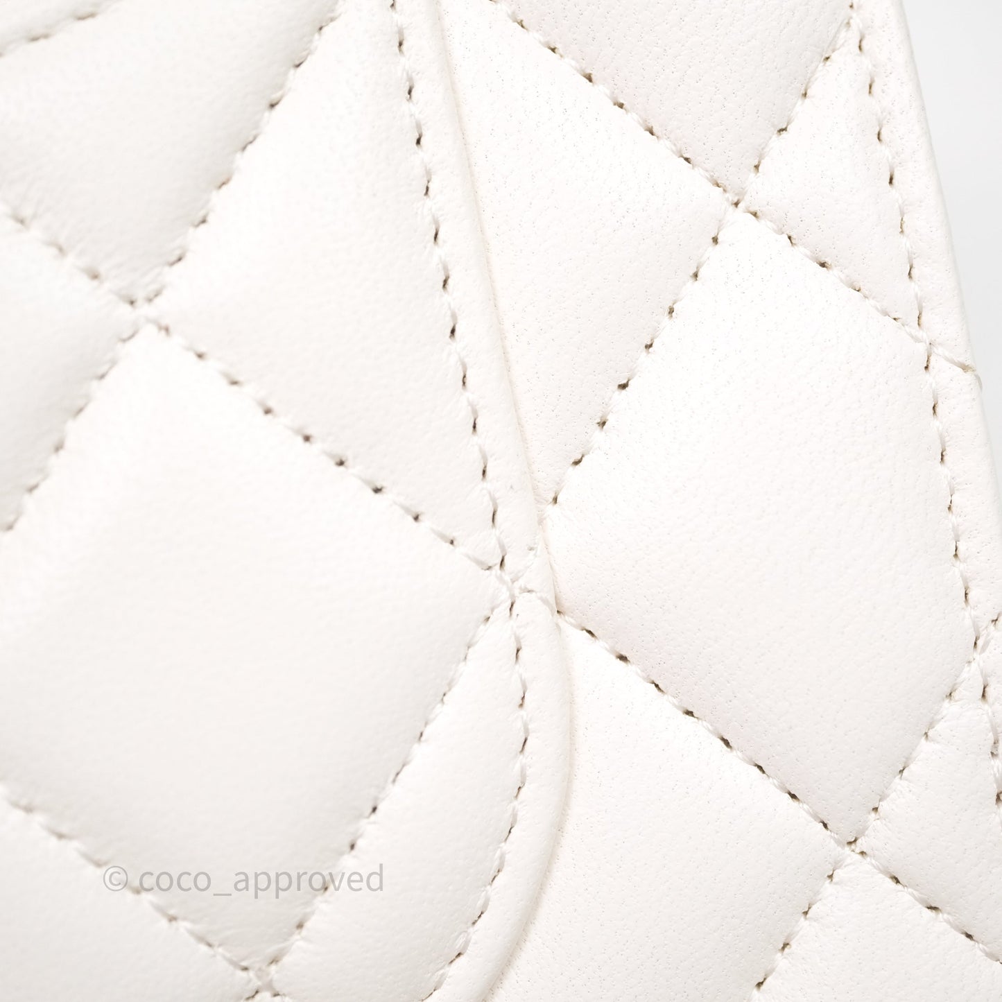 Chanel Coco Heart Chain WOC Ivory White Lambskin Aged Gold Hardware 22K