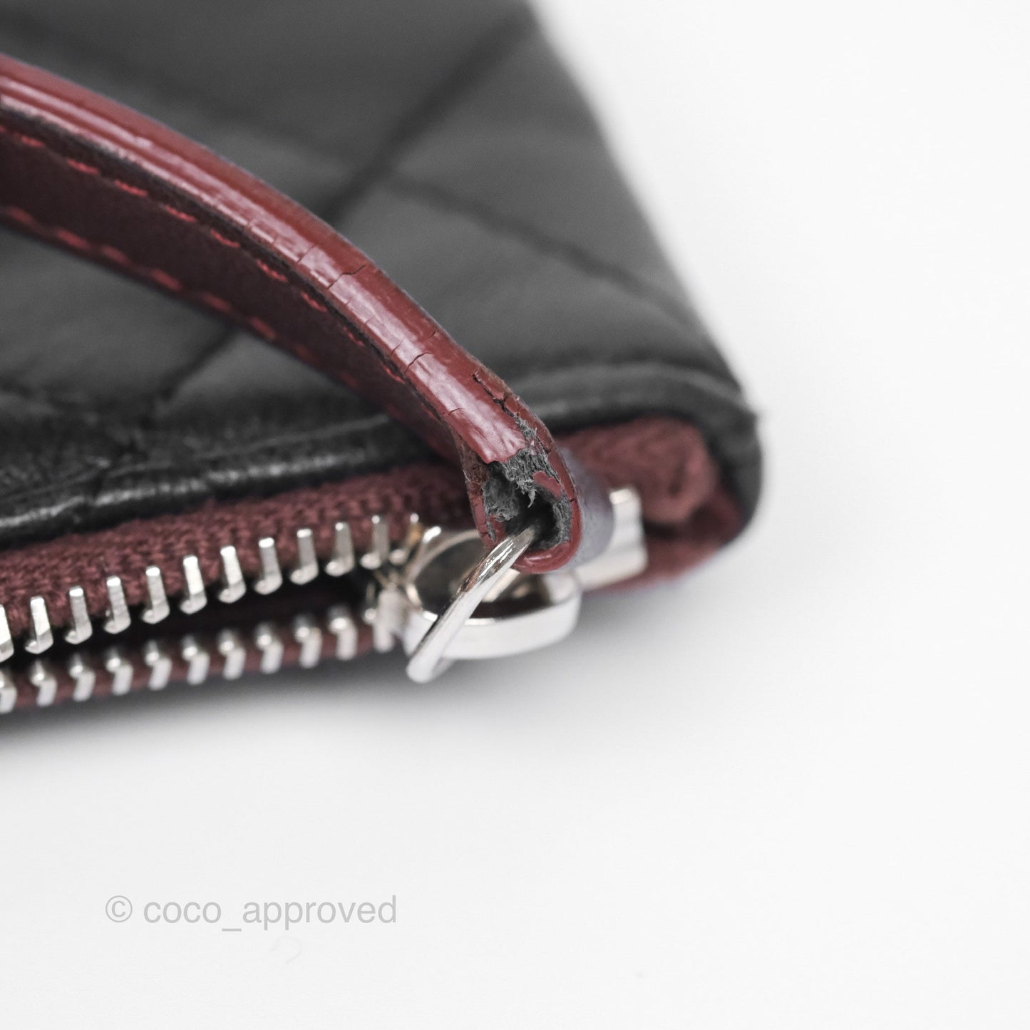 Chanel Flap O Case Clutch Black Lambskin Silver Hardware
