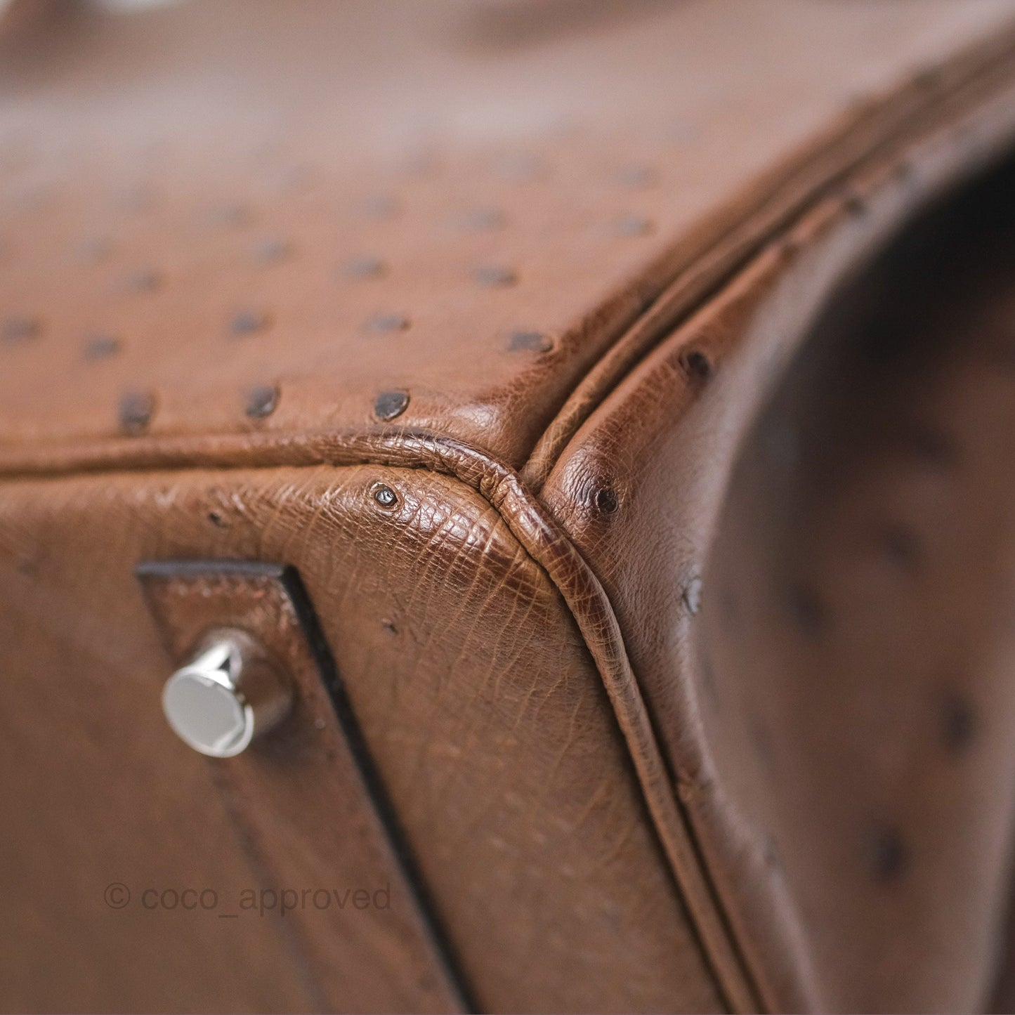 Hermès Birkin Retourne 30 Dark Brown Ostrich Palladium Hardware