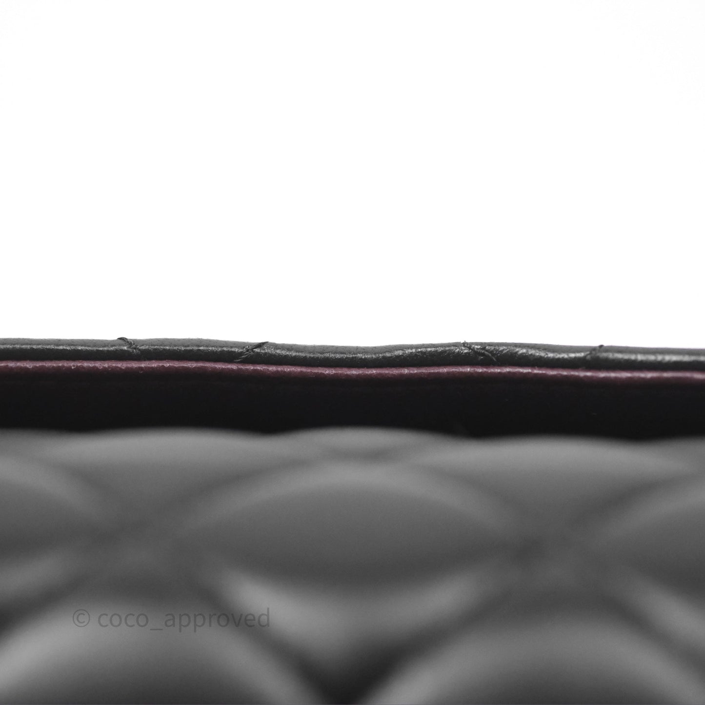 Chanel Classic M/L Medium Flap Quilted Black Lambskin Silver Hardware