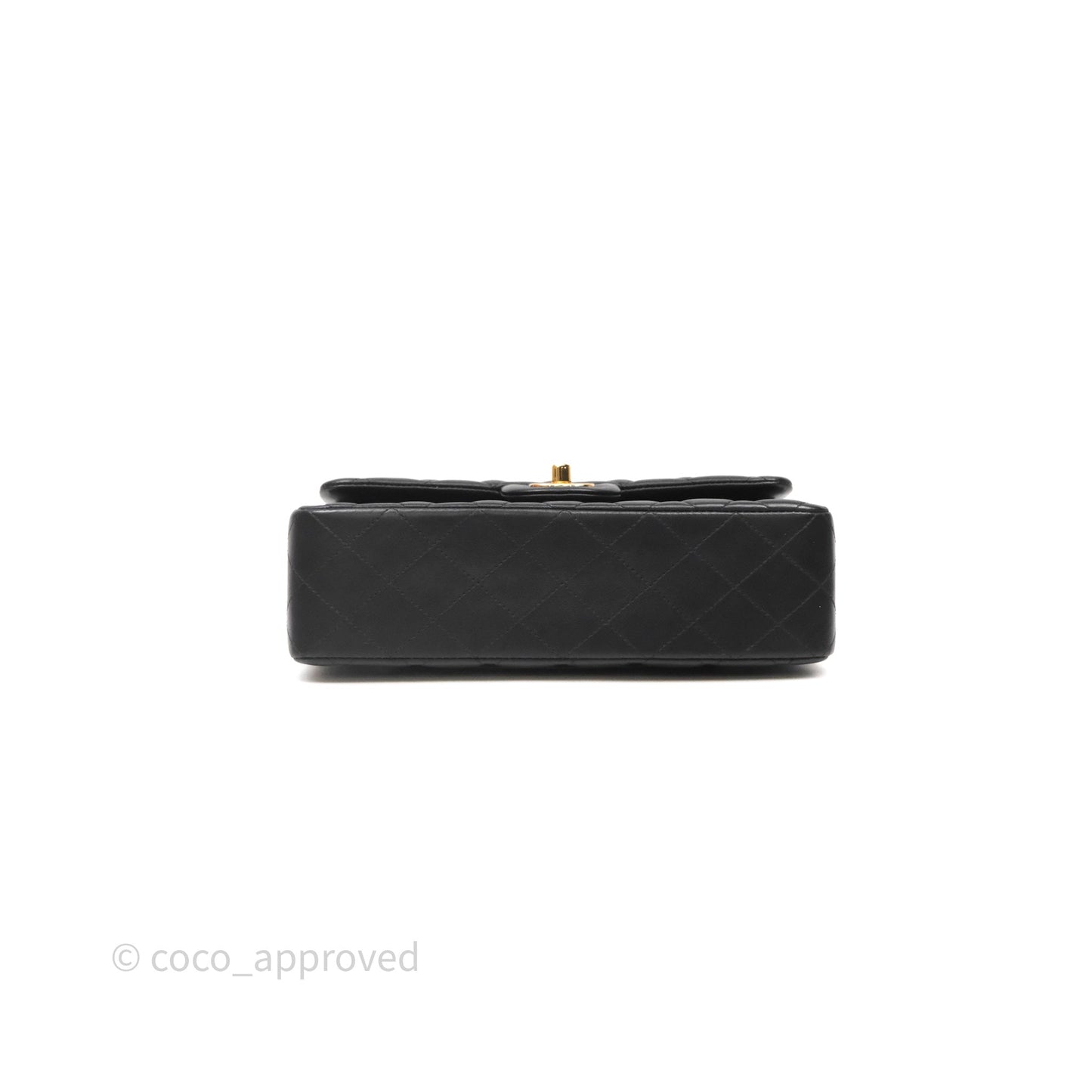 Chanel Small Classic Flap Quilted Black Lambskin Gold Hardware