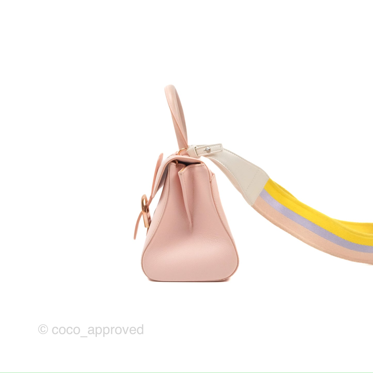 Delvaux Brillant East West Top Handle Bag Nude Pink Rose Gold Hardware
