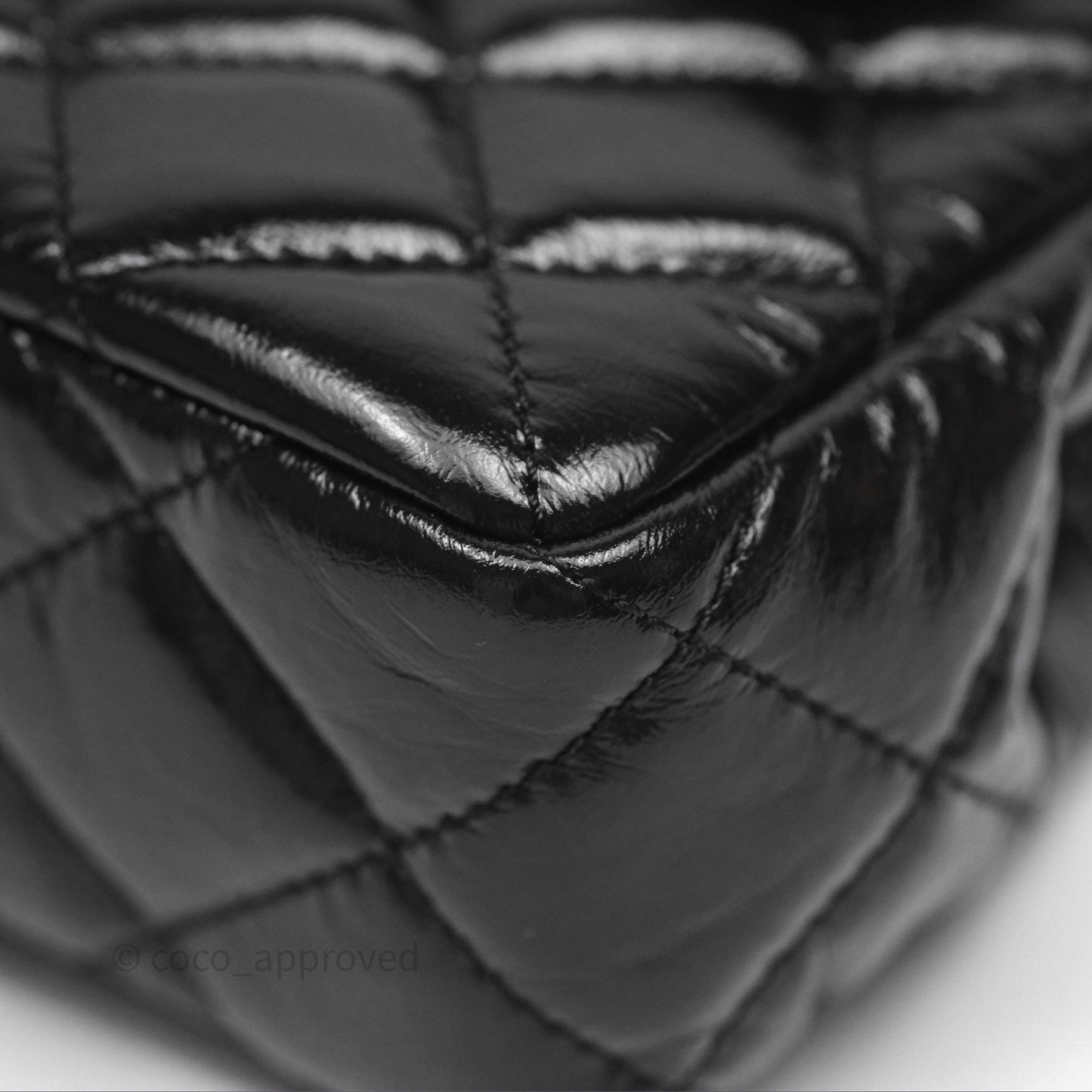 Chanel Small Wavy CC Hobo Black Shiny Crumpled Calfskin Aged Gold Hardware 23C