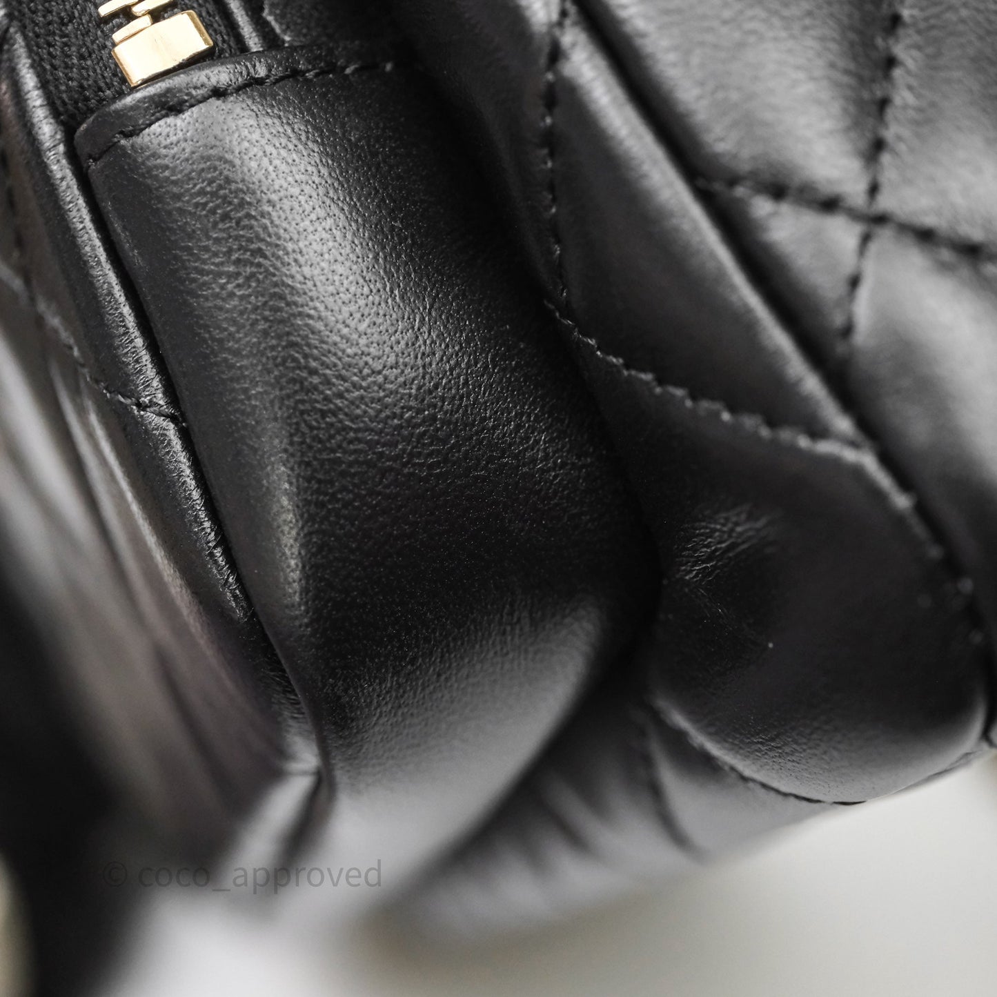 Chanel Camera Bag Black Lambskin Gold Hardware 25C