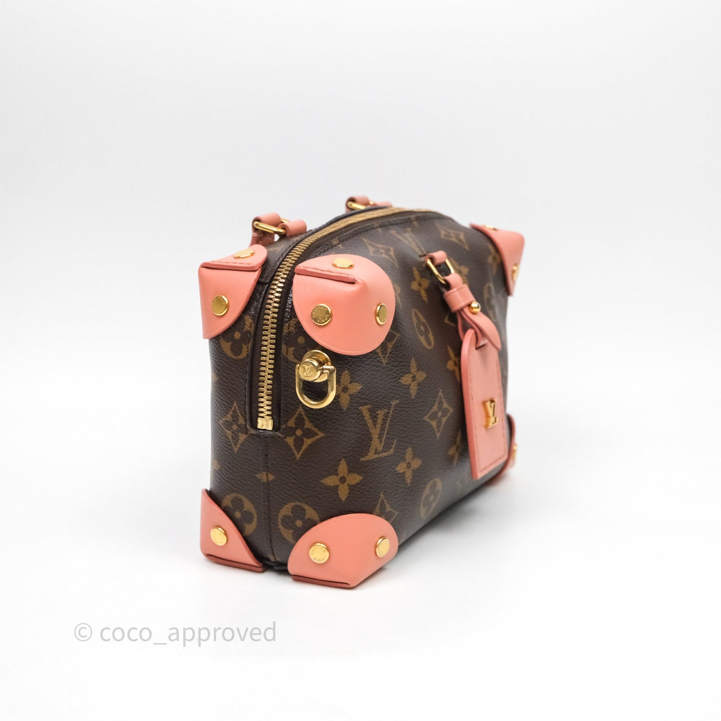 Louis Vuitton Petite Malle Souple Pink Monogram Canvas