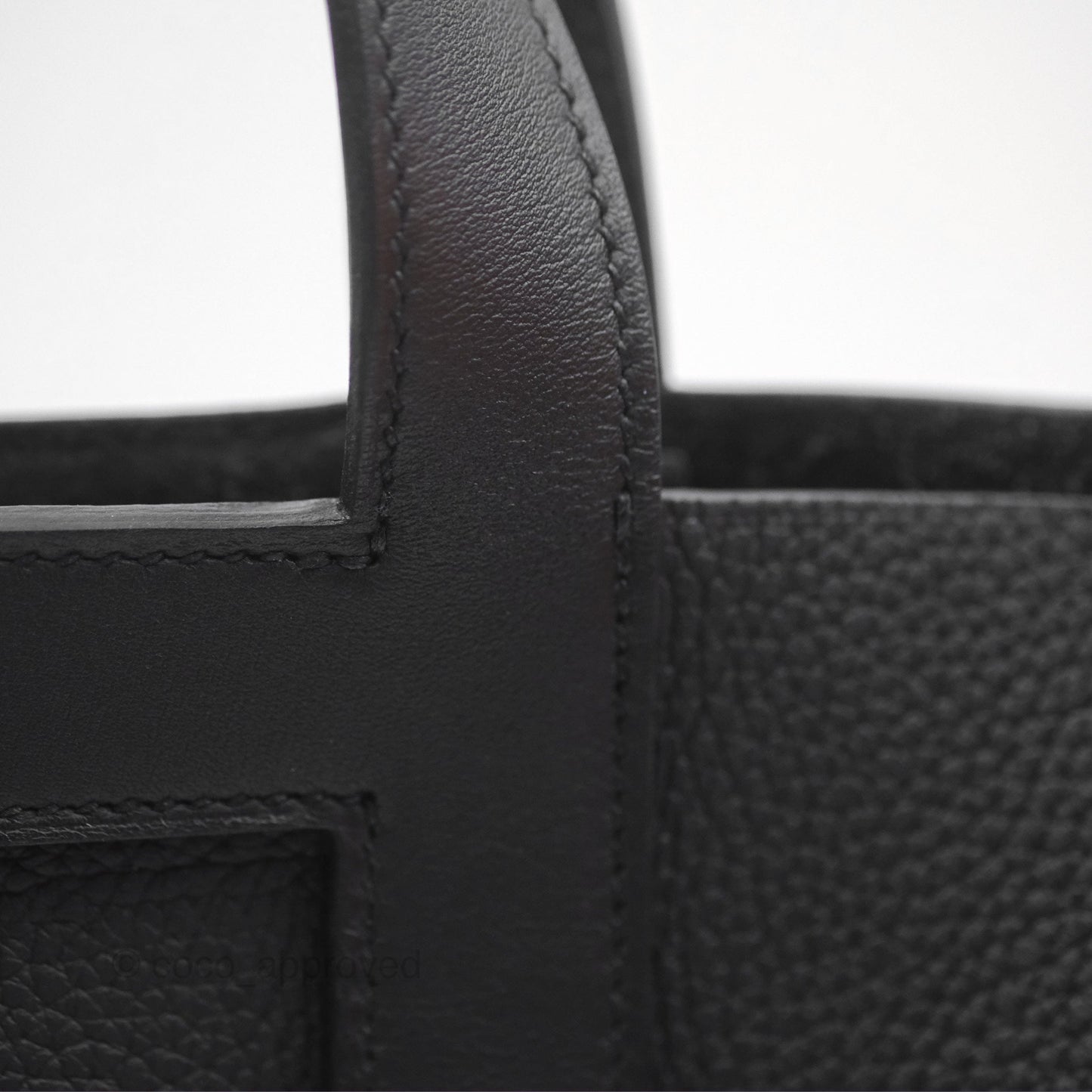Hermès In-The-Loop 23 Noir 89 Clemence Palladium Hardware