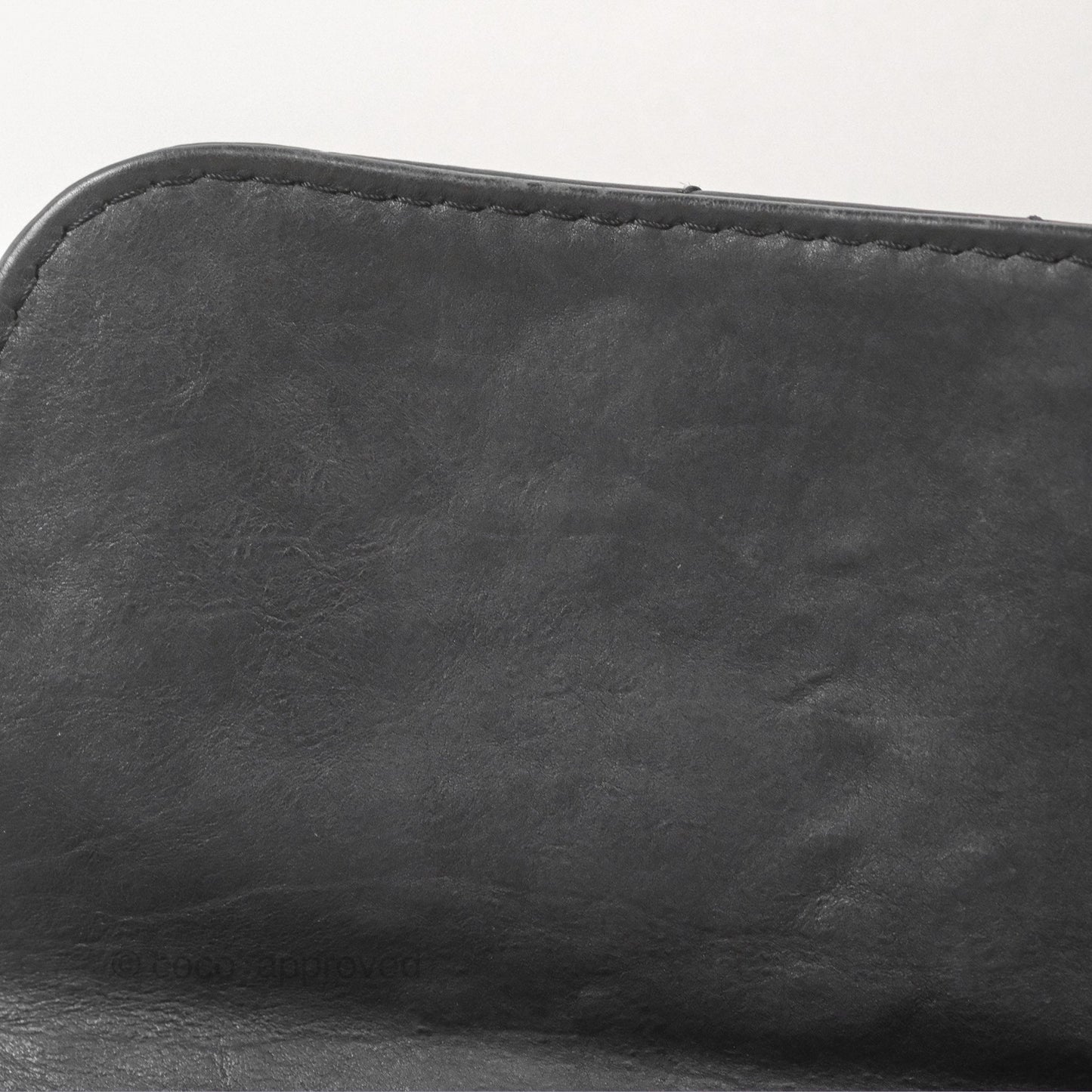 Chanel Large Hamptons Shopping Tote Black Washed Calfskin