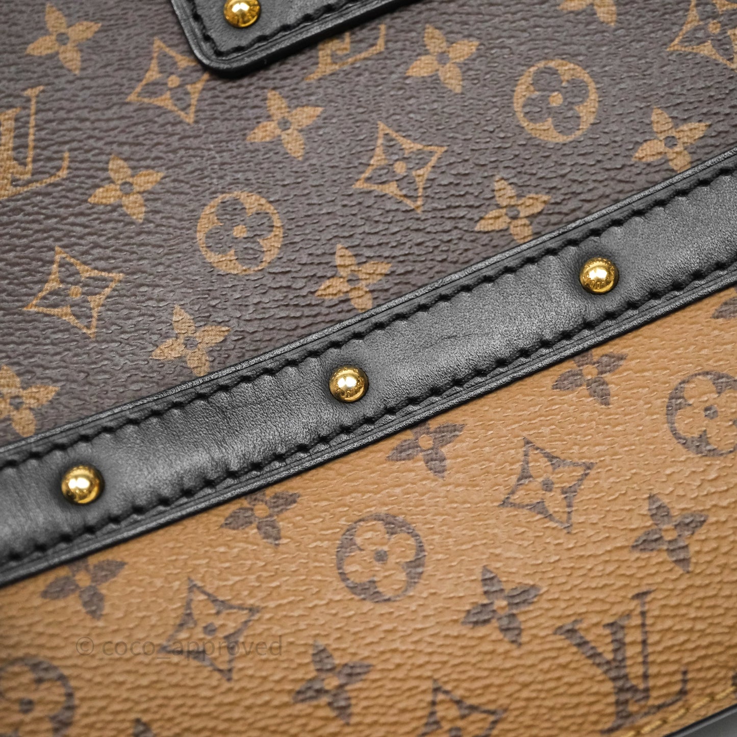 Louis Vuitton Monogram Reverse Trunk Clutch Bag