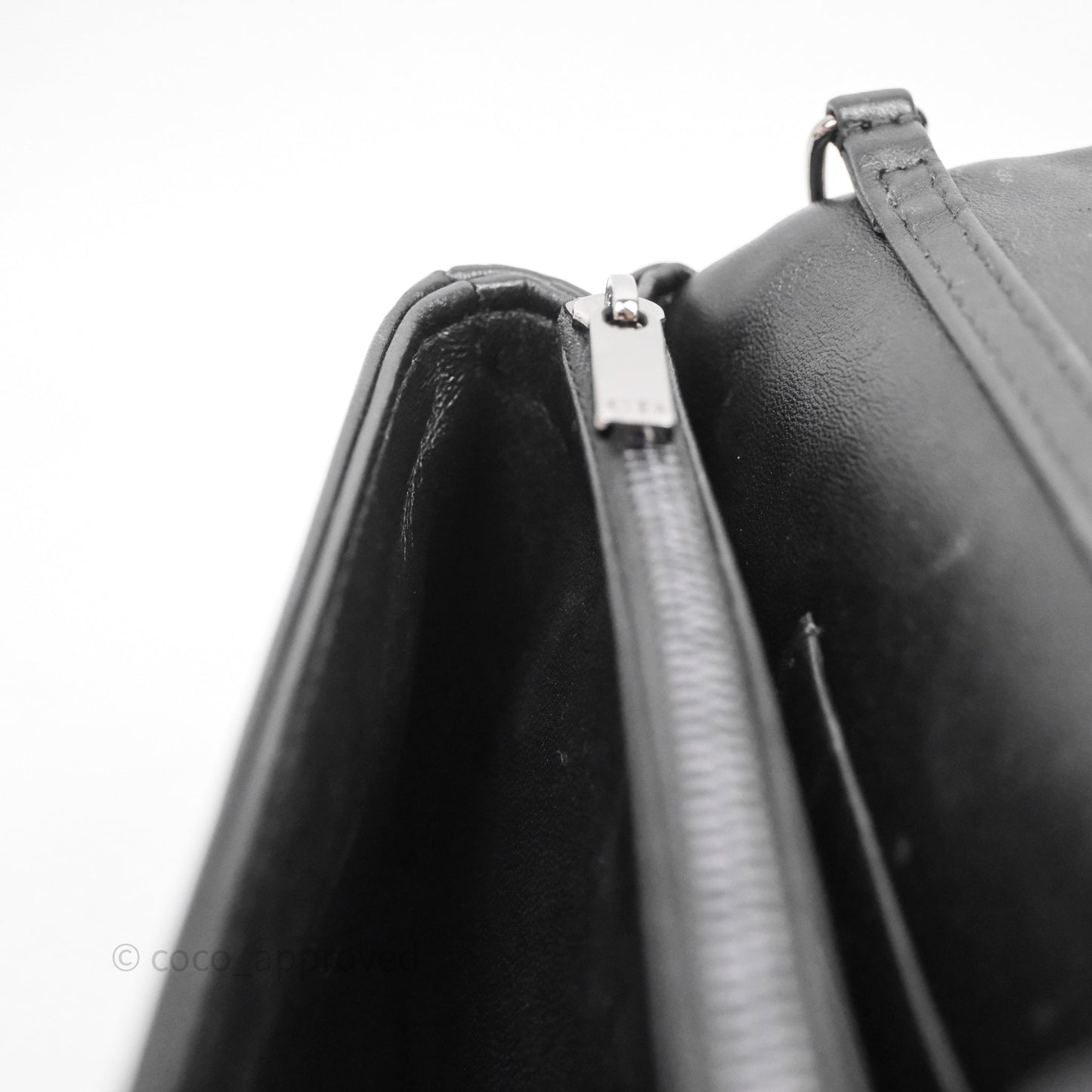 Christian Dior Mini Caro Bag Black Macrocannage