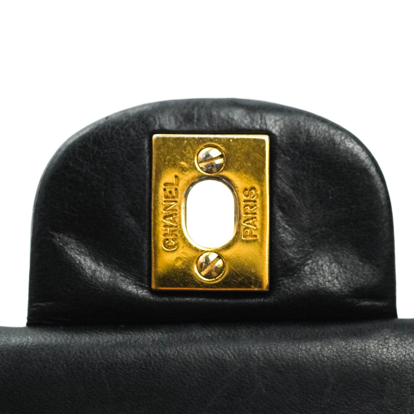 Chanel Classic Vintage Small S/M Flap Black Lambskin 24K Gold Hardware