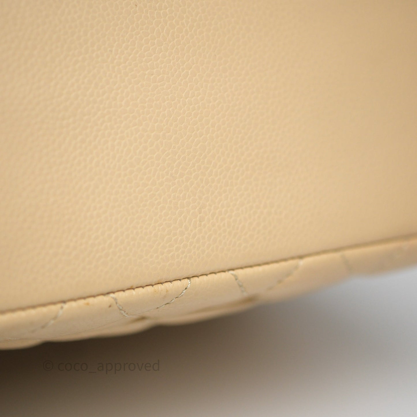 Chanel PST Tote Beige Caviar Gold Hardware
