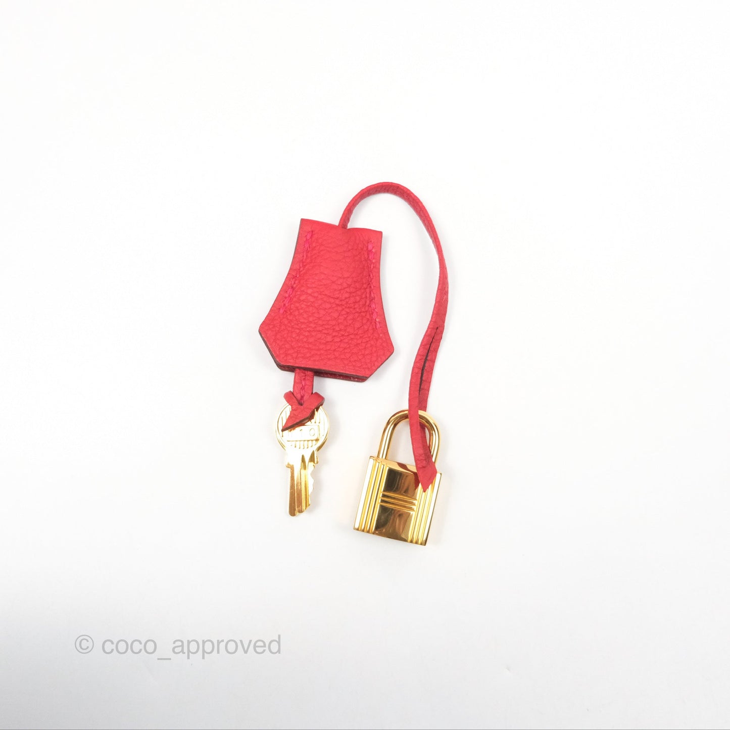 Hermes Birkin 25 Retourne Red Togo Gold Hardware