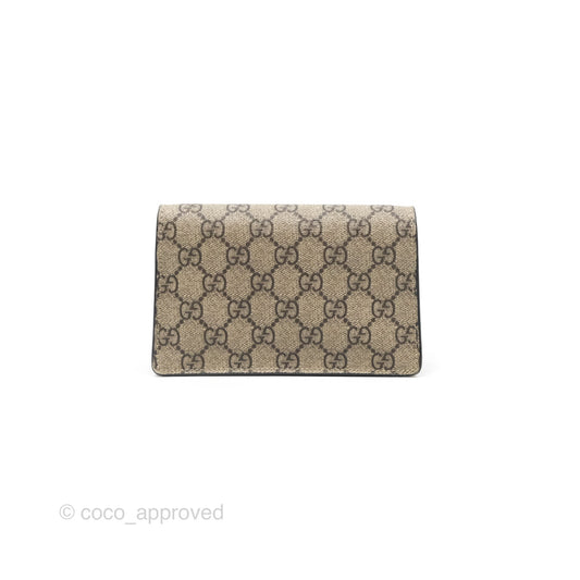 Gucci Dionysus GG Supreme Super Mini Crossbody Bag Ruthenium Hardware
