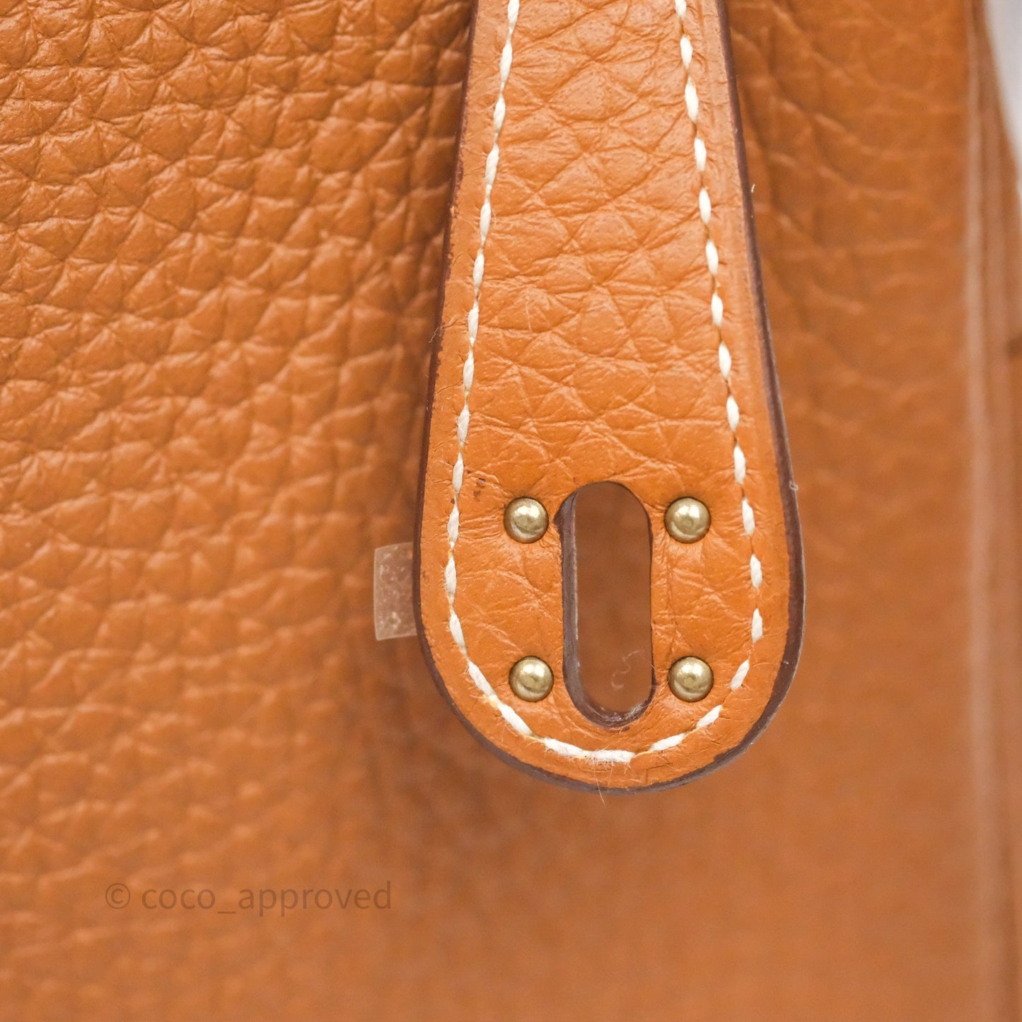 Hermès Mini Lindy 20 Gold 37 Clemence Palladium Hardware