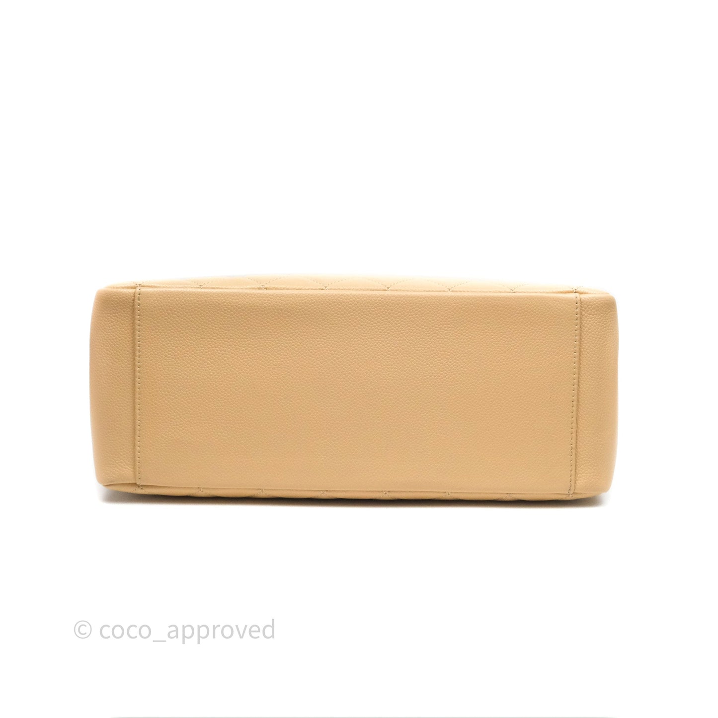 Chanel GST Beige Caviar Silver Hardware