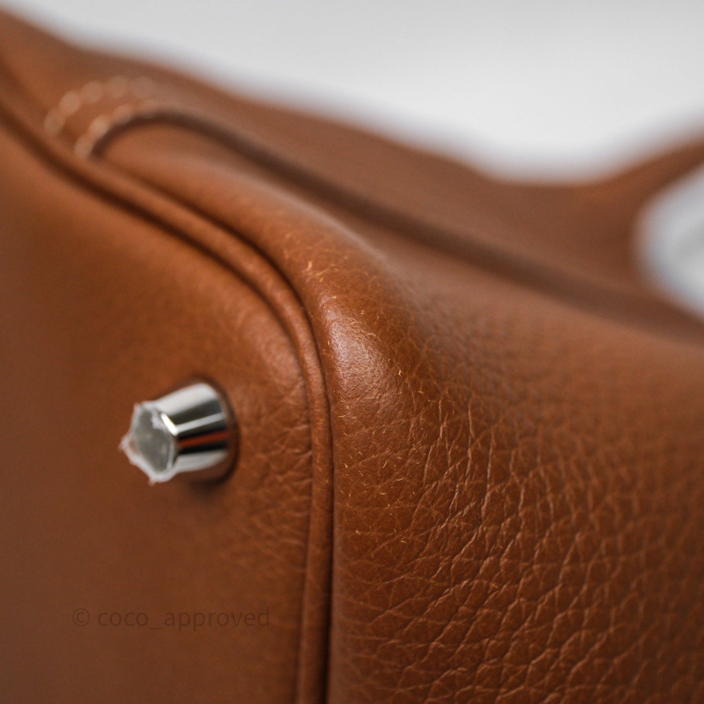 Hermes Picotin Lock 18 Gold 37/Bleu Brume T0 Clemence Palladium Hardware