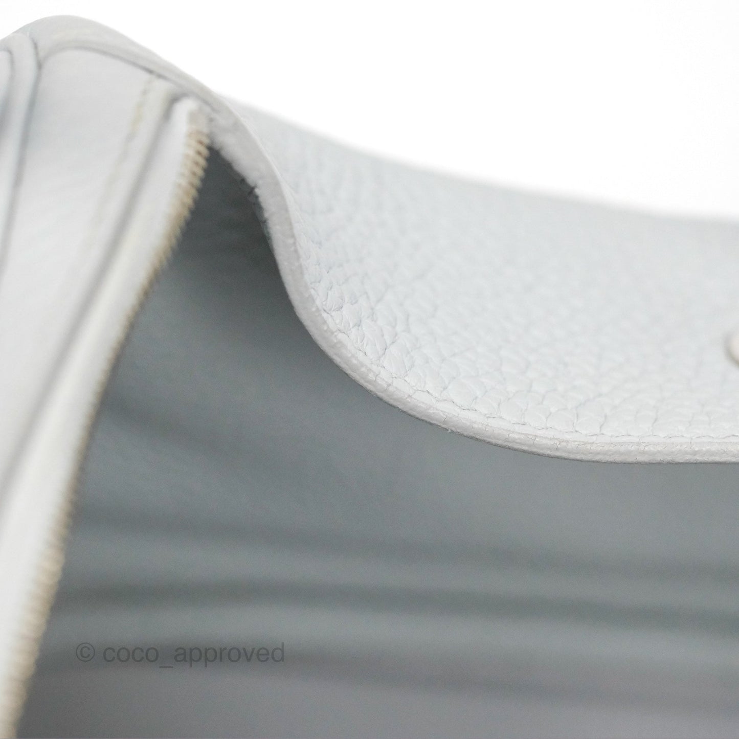 Hermès Lindy 26 Blue Glacier 8U Taurillon Clemence Palladium Hardware