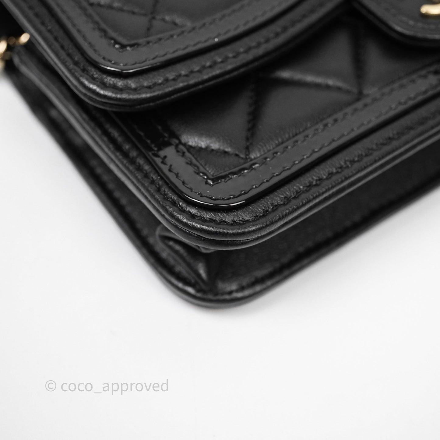 Chanel Mini Flap Bag Black Lambskin Gold Hardware