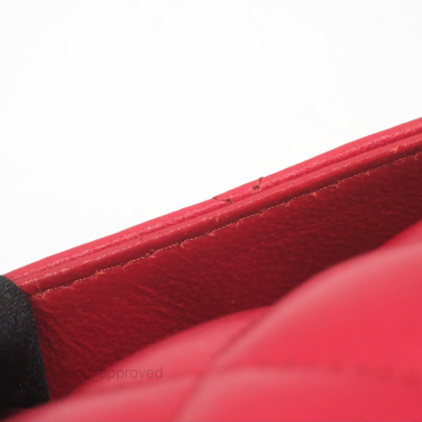 Chanel Jumbo Double Flap Red Lambskin Silver Hardware