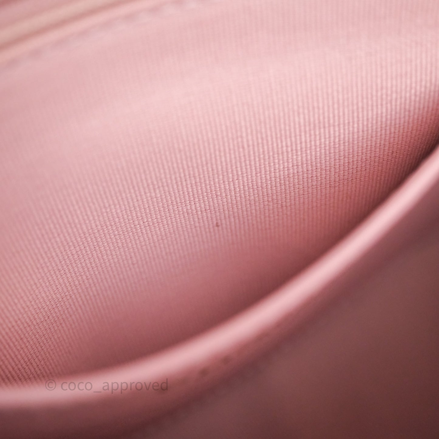 Chanel Chain Around Flap Bag Pink Caviar Aged Gold Hardware 22B