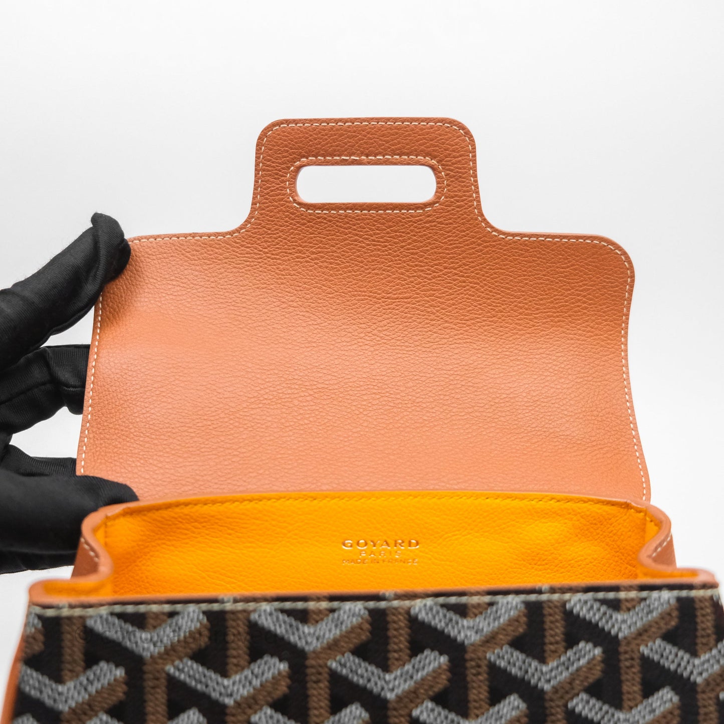 Goyard Saïgon Mini Bag Tan Goyardine Canvas/Chevroches Calfskin