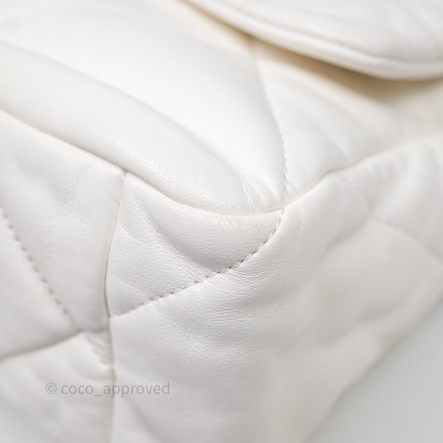 Chanel 19 Medium White Mixed Hardware