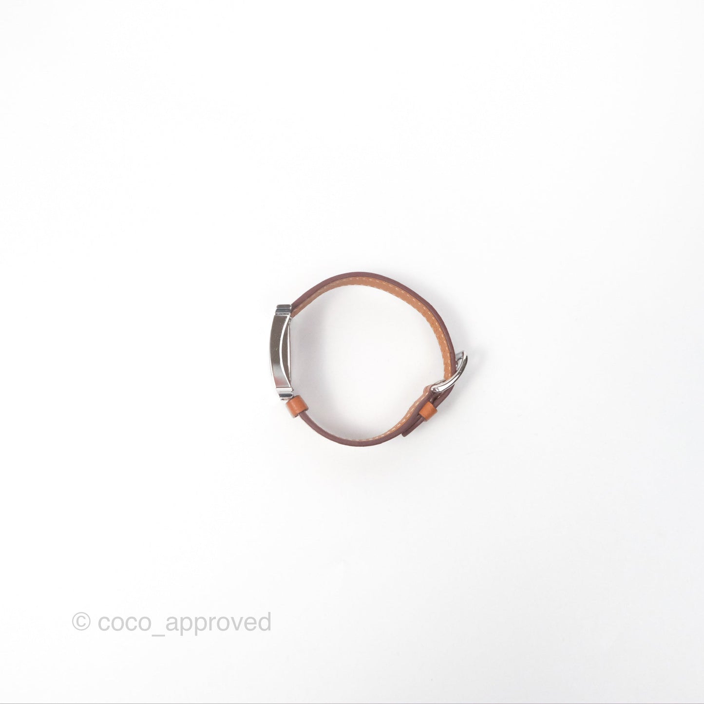 Hermès Heure H Watch Gold Epsom Palladium Hardware