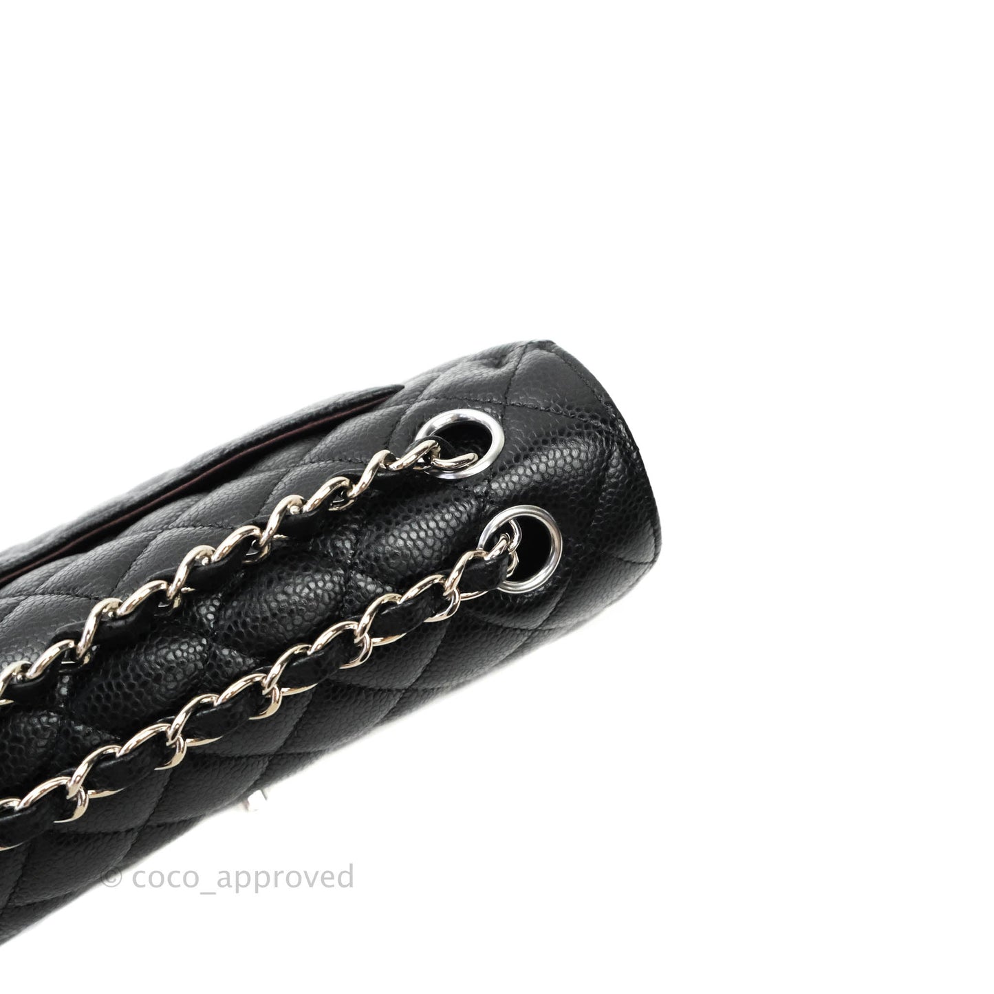 Chanel Classic Small S/M Flap Black Caviar Silver Hardware