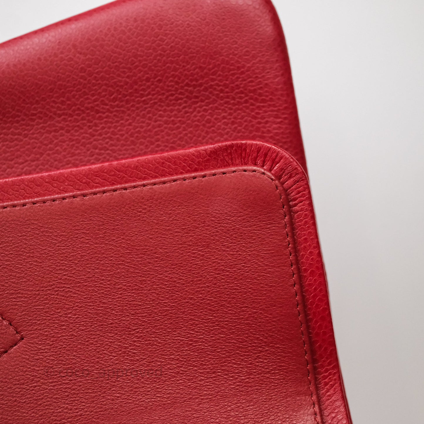 Chanel Jumbo Double Flap Red Caviar Silver Hardware⁣⁣
