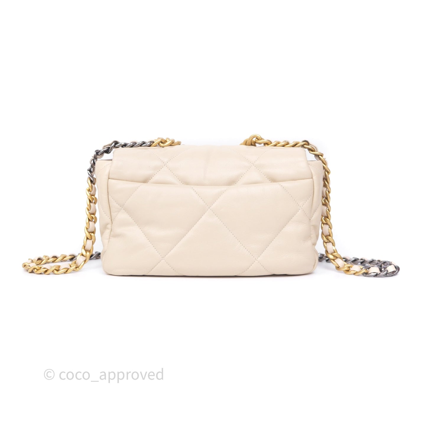 Chanel 19 Small Light Beige Mixed Hardware
