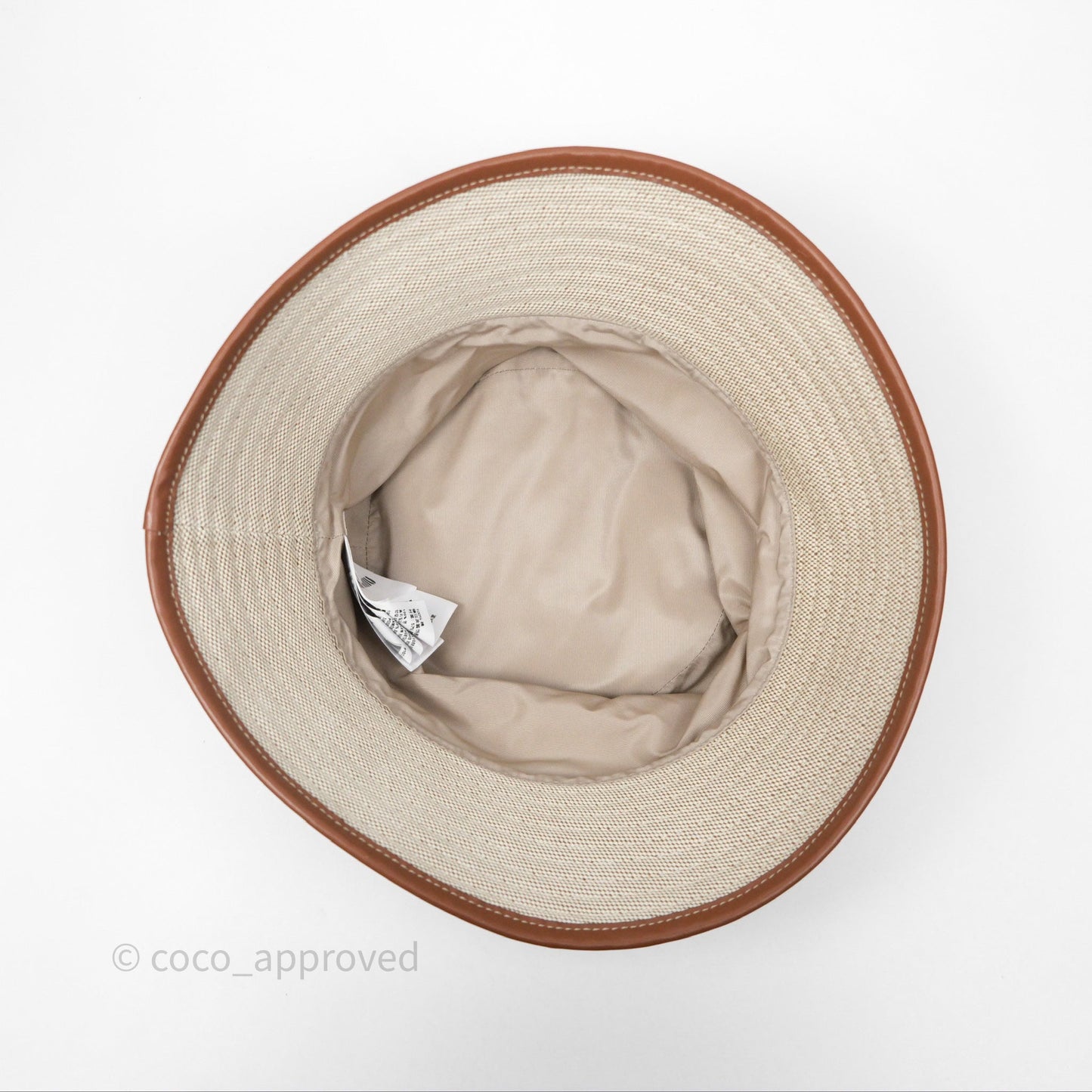 Miu Miu Bucket Hat Canvas Beige/ Brandy