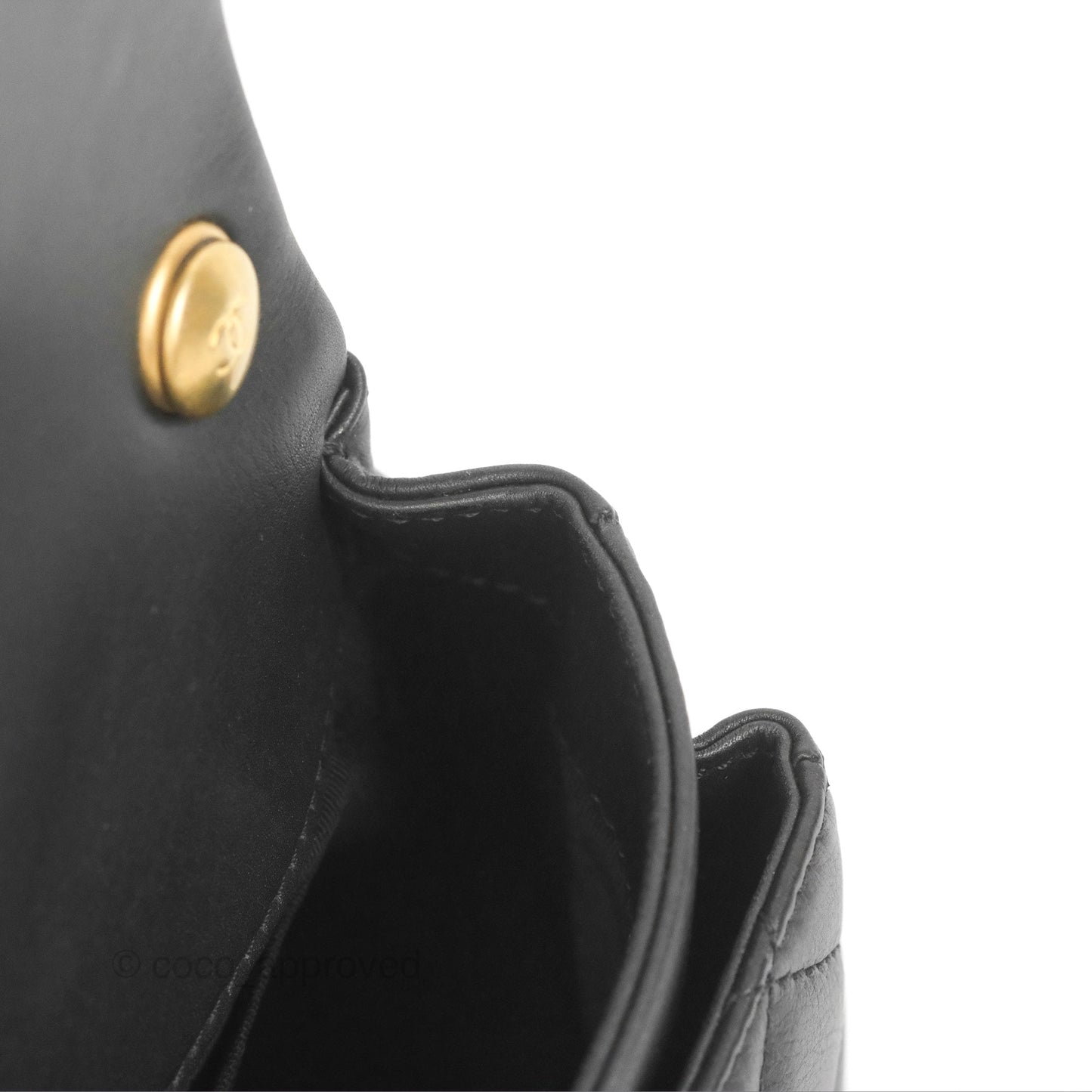 Chanel Small Day Trip Quilted Black Calfskin Gold Hardware