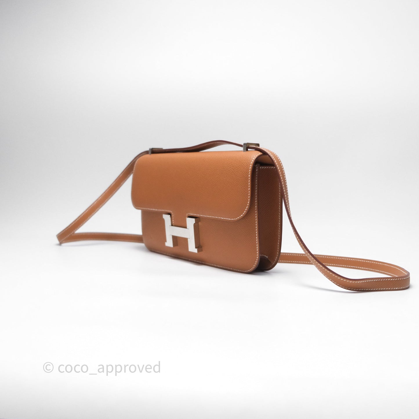 Hermès Constance Elan Gold 37 Epsom Palladium Hardware
