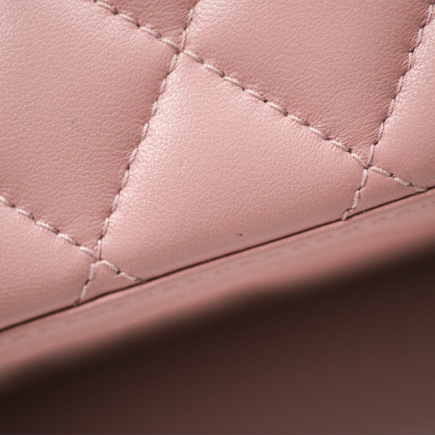 Chanel Quilted Vanity Rectangular with Camellia Adjustable Chain Pink Lambskin 23S