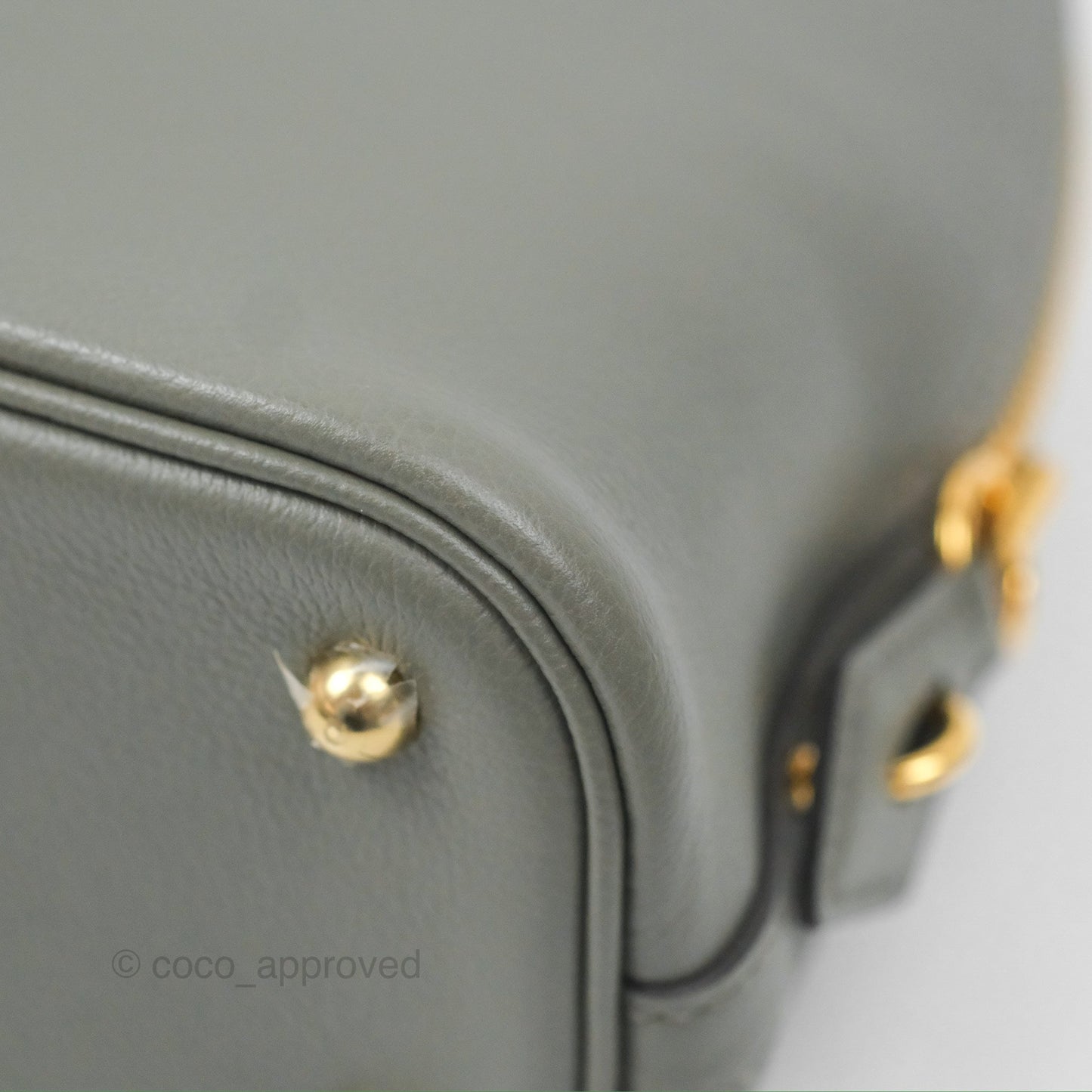 Hermès Bolide 1923 25 Gris Meyer 0L Evercolor Gold Hardware