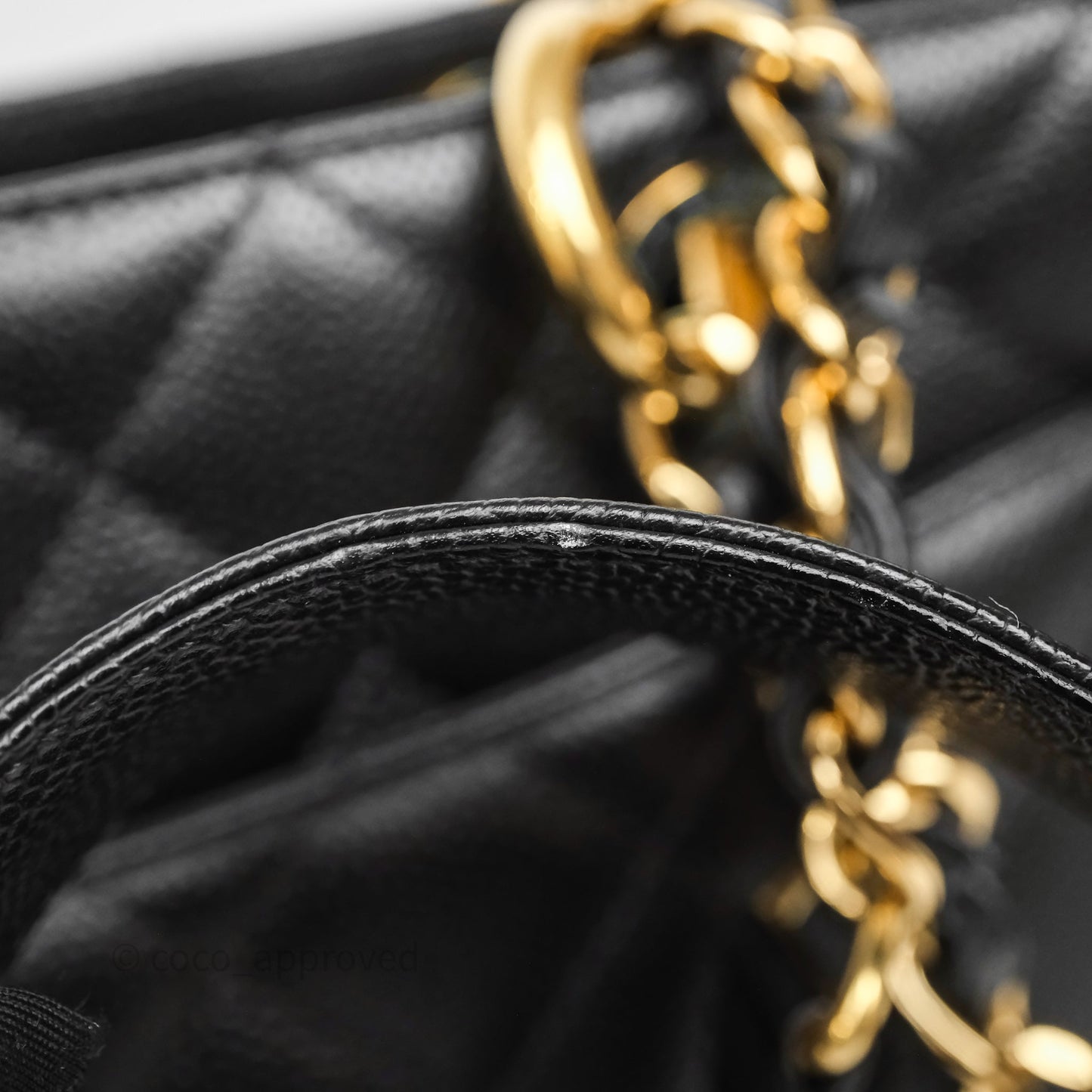 Chanel GST Black Caviar Gold Hardware