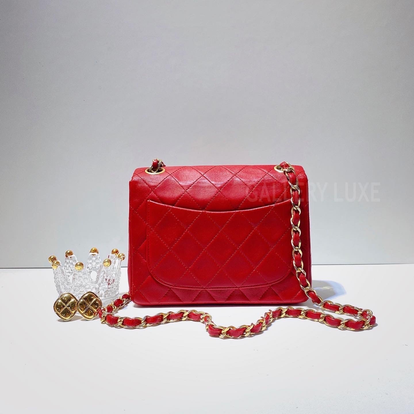 No.2930-Chanel Vintage Lambskin Classic Flap Mini 17cm