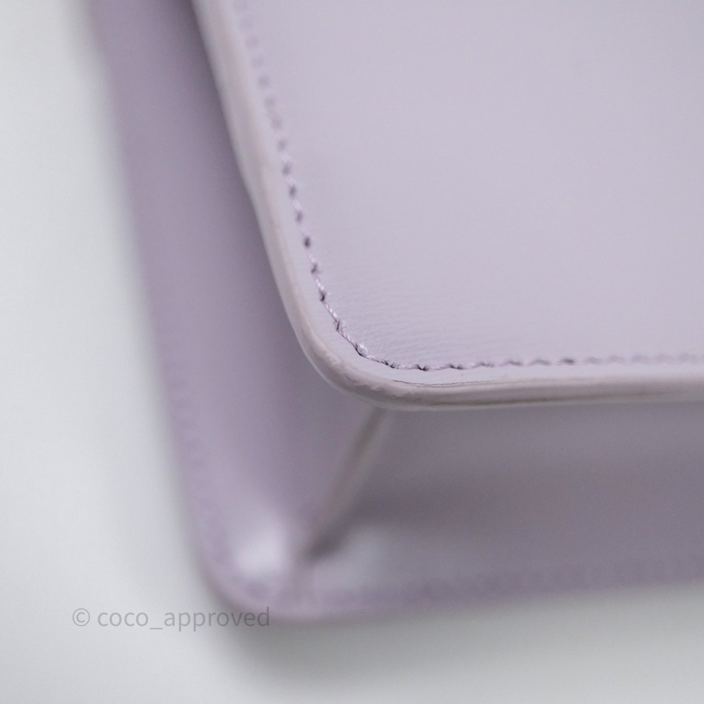 Celine Margo Wallet On Chain in Purple lavender Shiny Calfskin