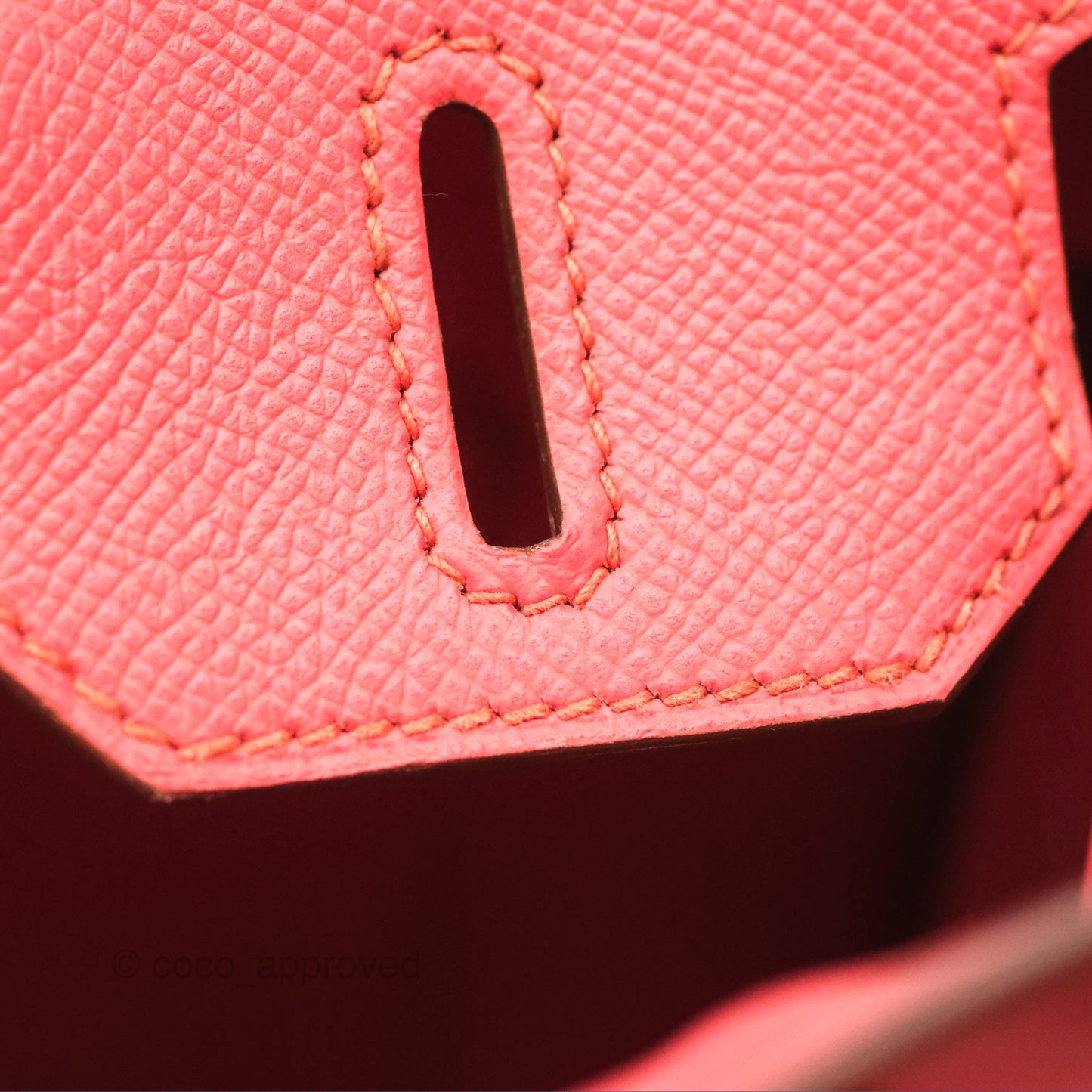 Hermès Birkin 30 Retourne Flamingo I5 Epsom Gold Hardware