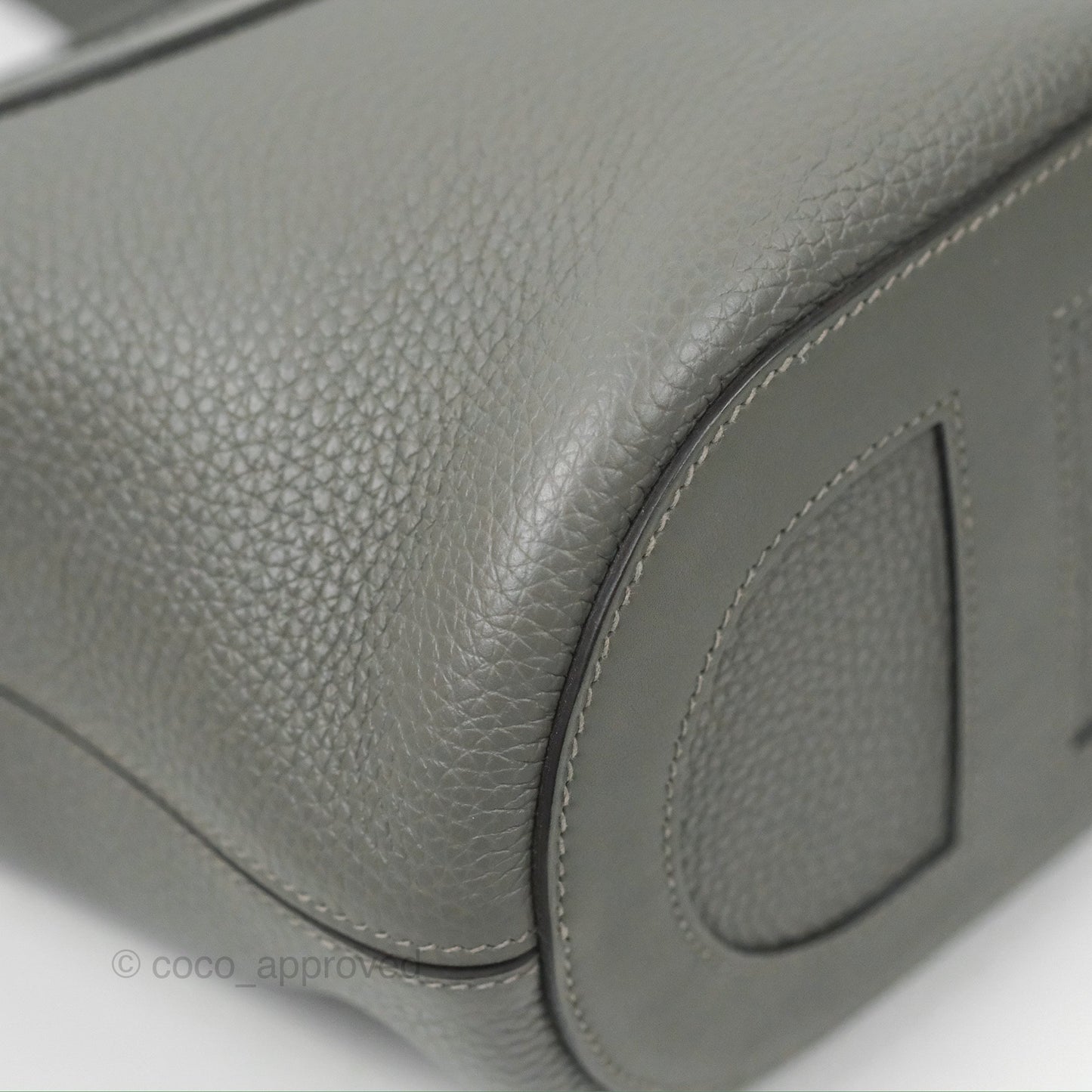 Hermes In-The-Loop 18 Gris Meyer 0L Clemence Gold Hardware