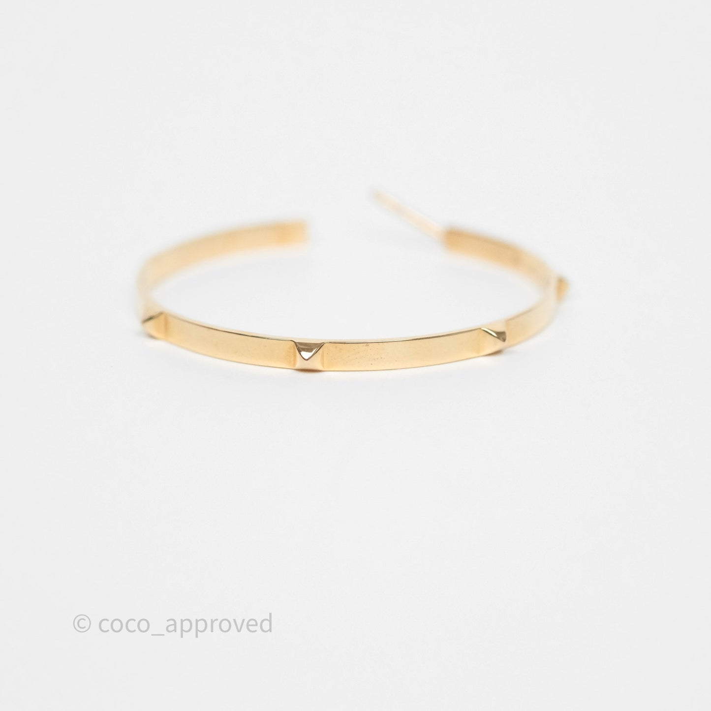 Hermès Mini Clous Hoop Earrings 18K Rose Gold